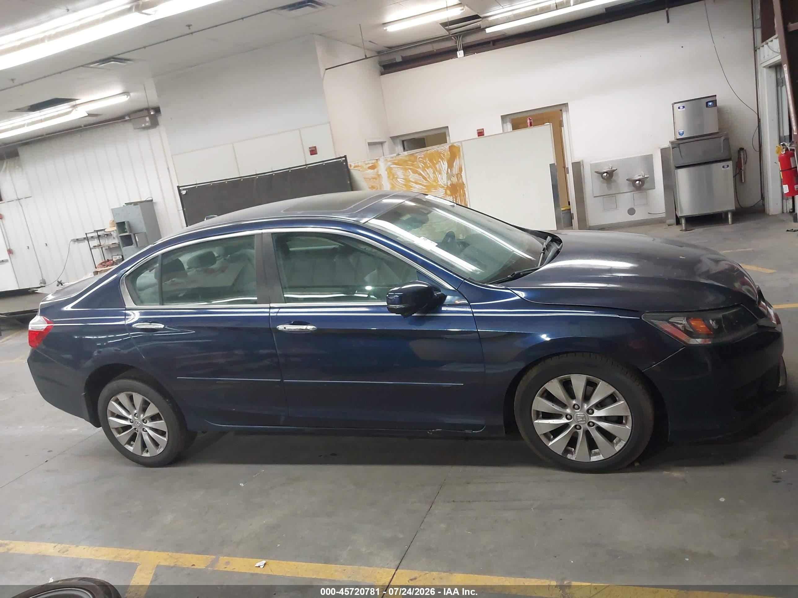 2013 Honda Accord Ex-l Blue vin: 1HGCR2F86DA183546