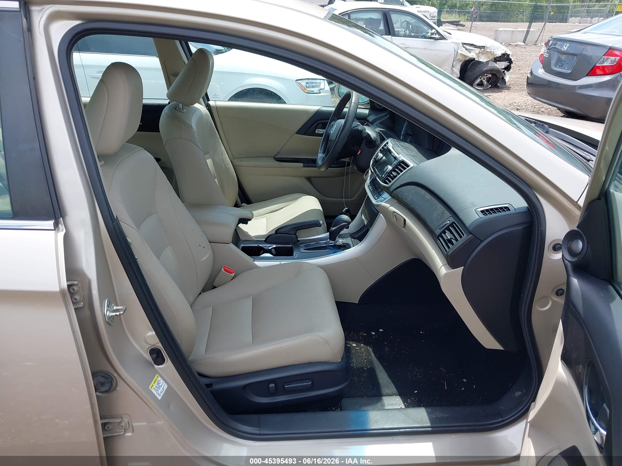 2013 Honda Accord Ex-l Champagne vin: 1HGCR2F86DA188147