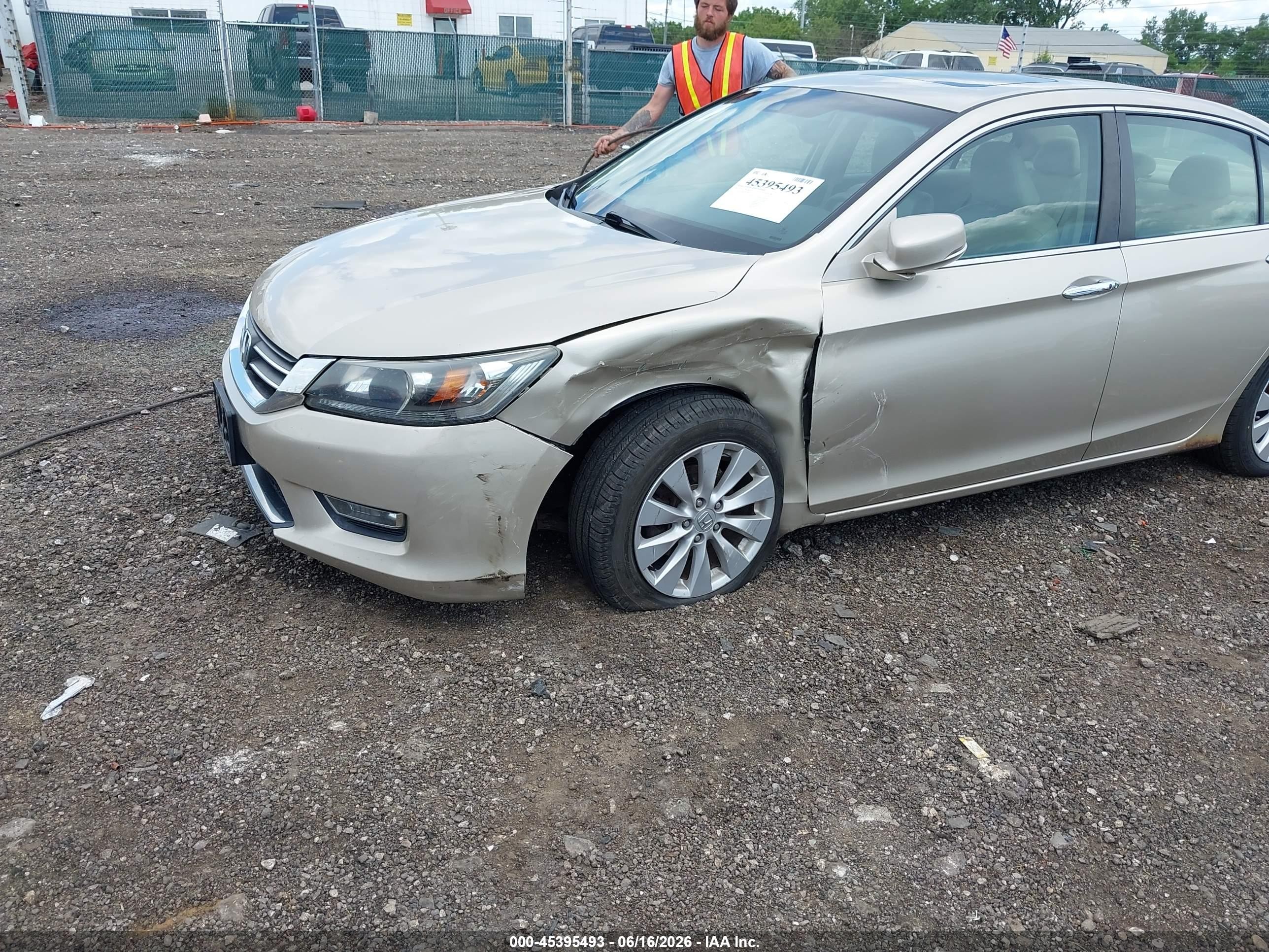 2013 Honda Accord Ex-l Champagne vin: 1HGCR2F86DA188147