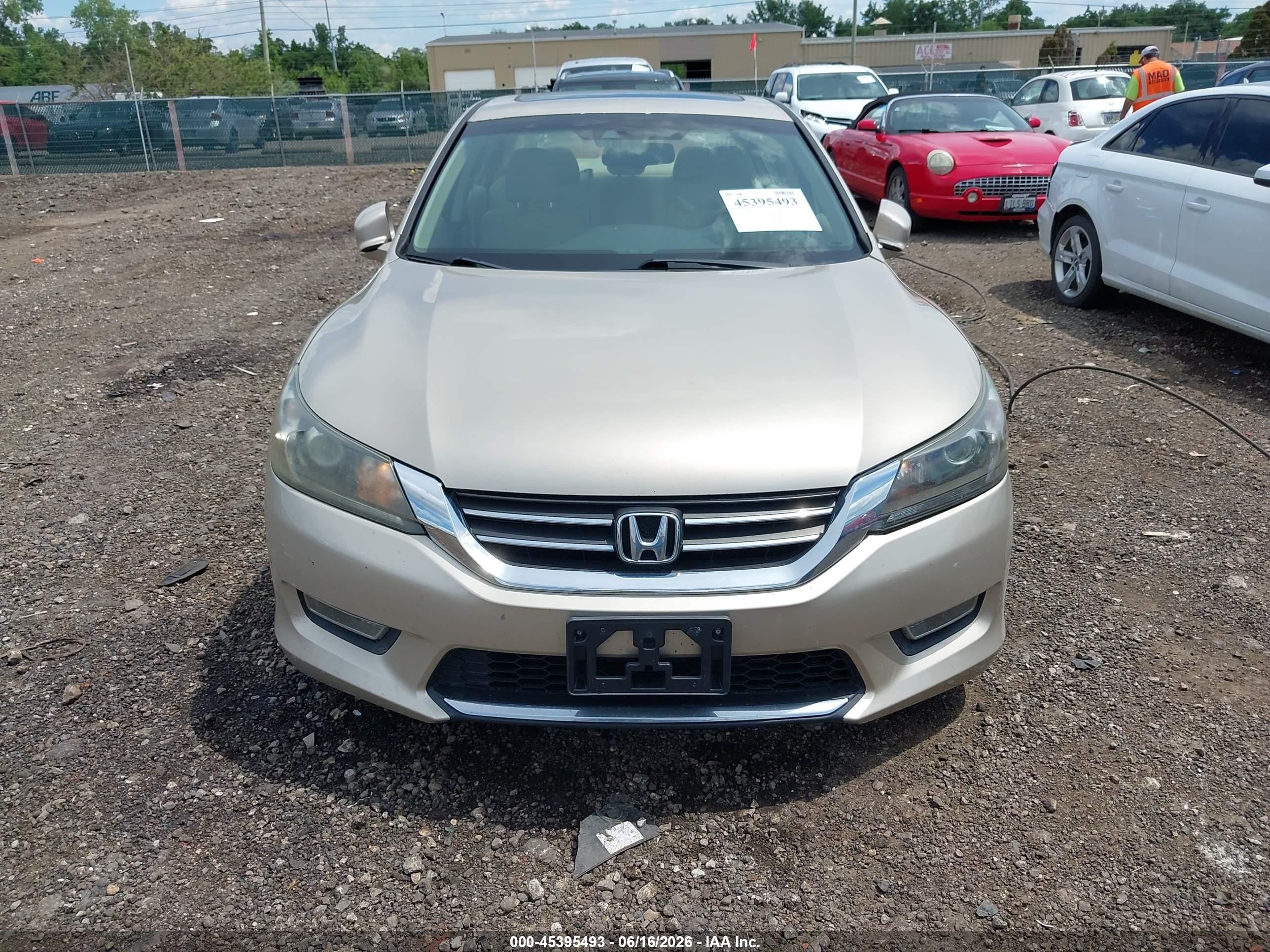 2013 Honda Accord Ex-l Champagne vin: 1HGCR2F86DA188147