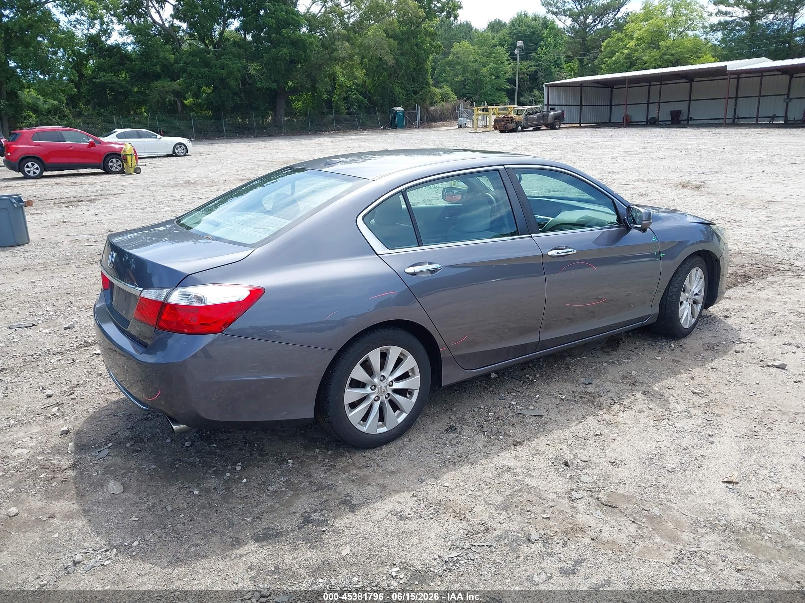 2013 Honda Accord Ex-l Gray vin: 1HGCR2F86DA204864