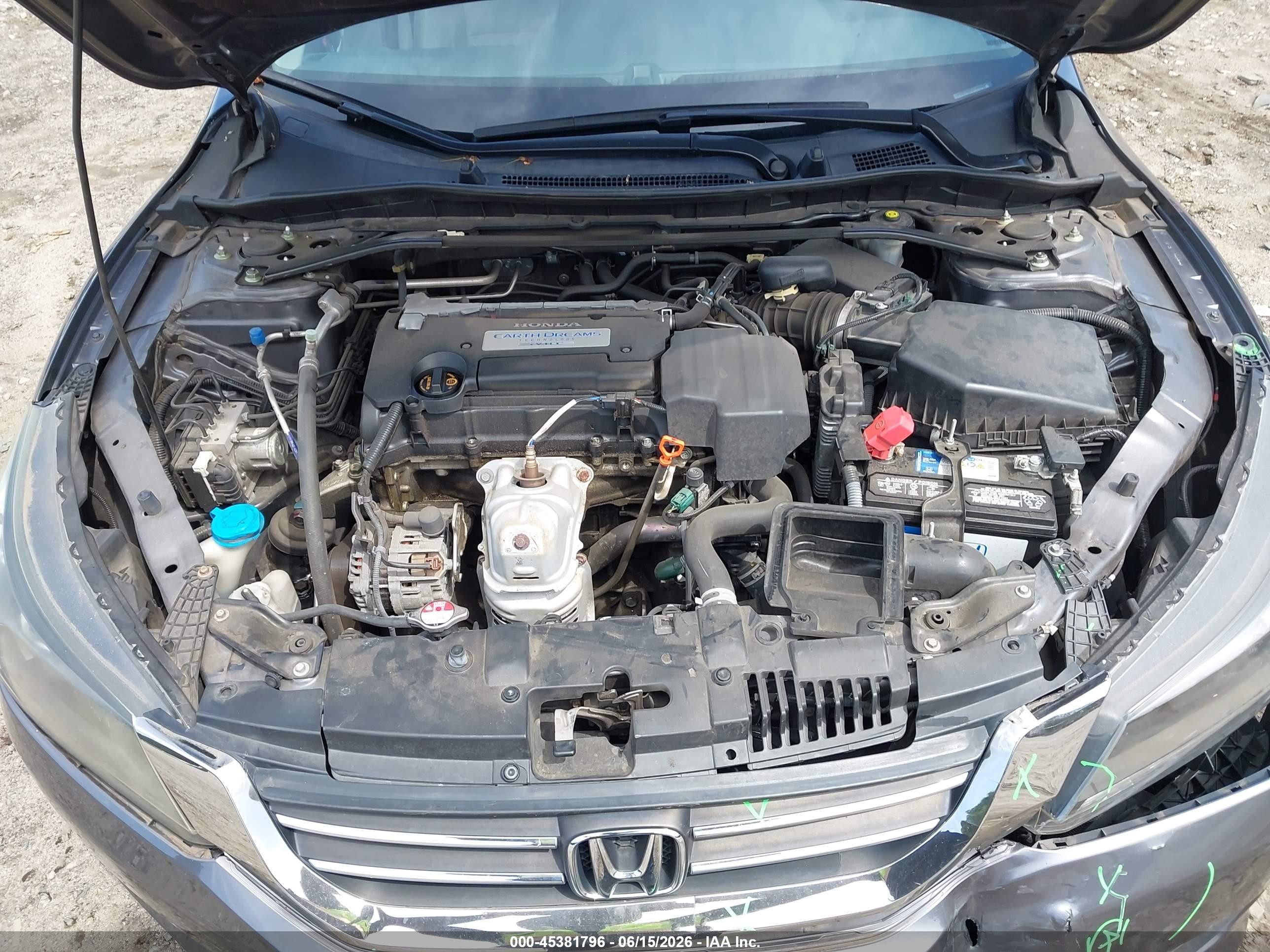 2013 Honda Accord Ex-l Gray vin: 1HGCR2F86DA204864