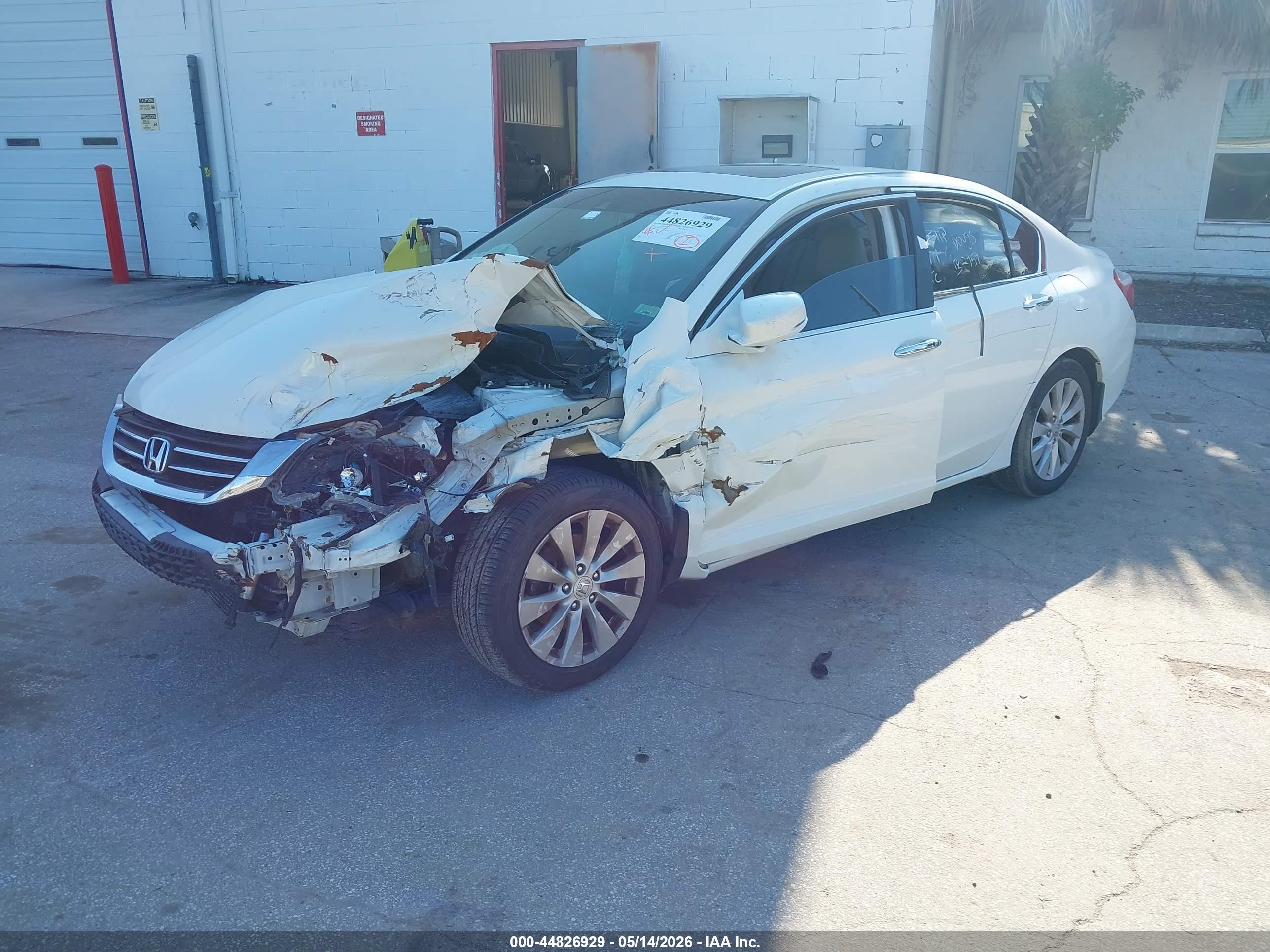 2013 Honda Accord Ex-l White vin: 1HGCR2F86DA243907