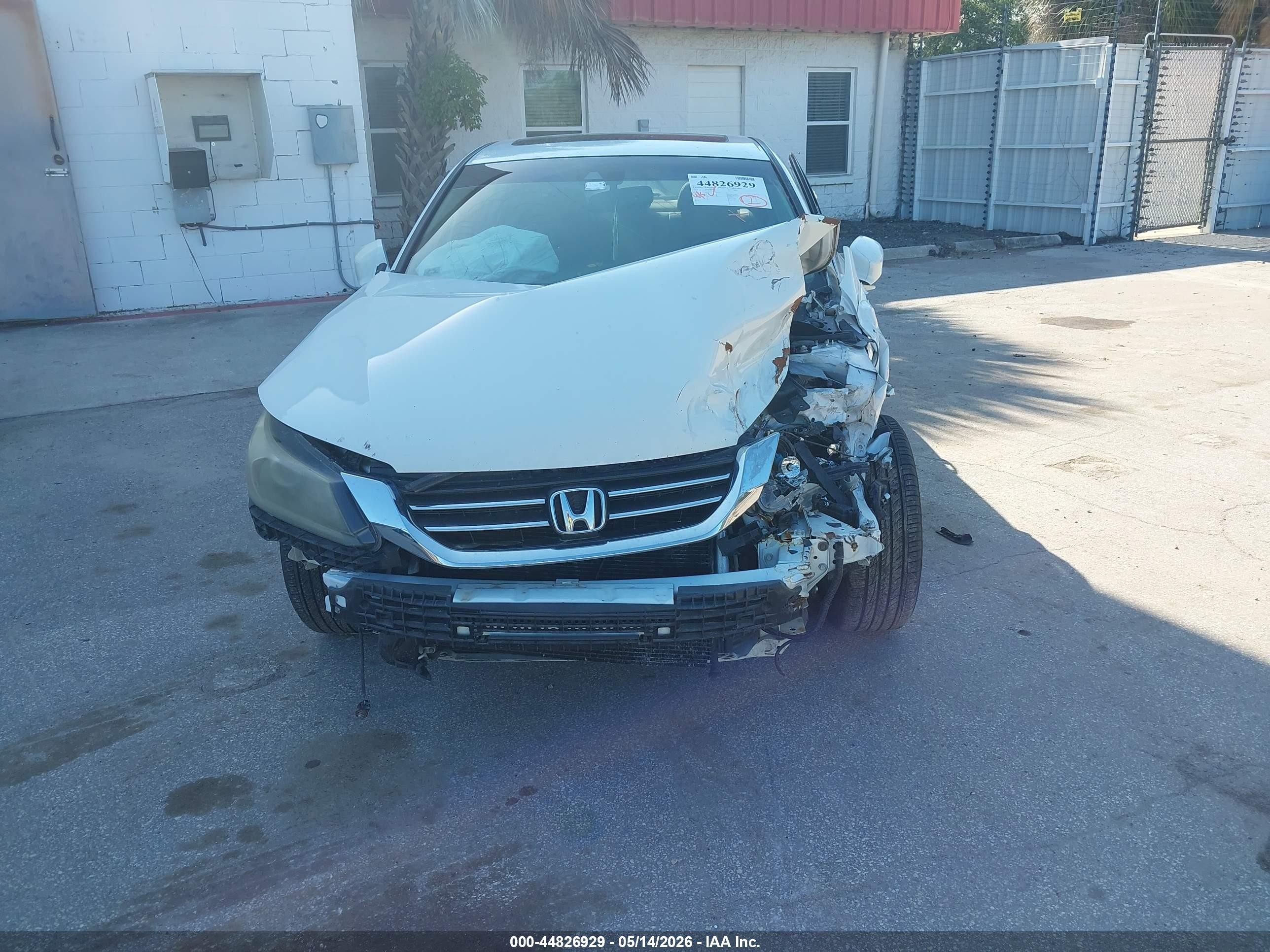 2013 Honda Accord Ex-l White vin: 1HGCR2F86DA243907