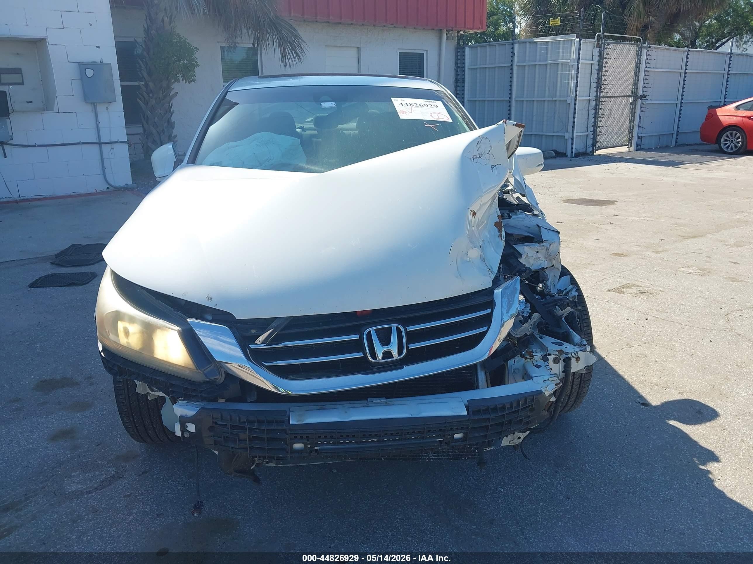 2013 Honda Accord Ex-l White vin: 1HGCR2F86DA243907