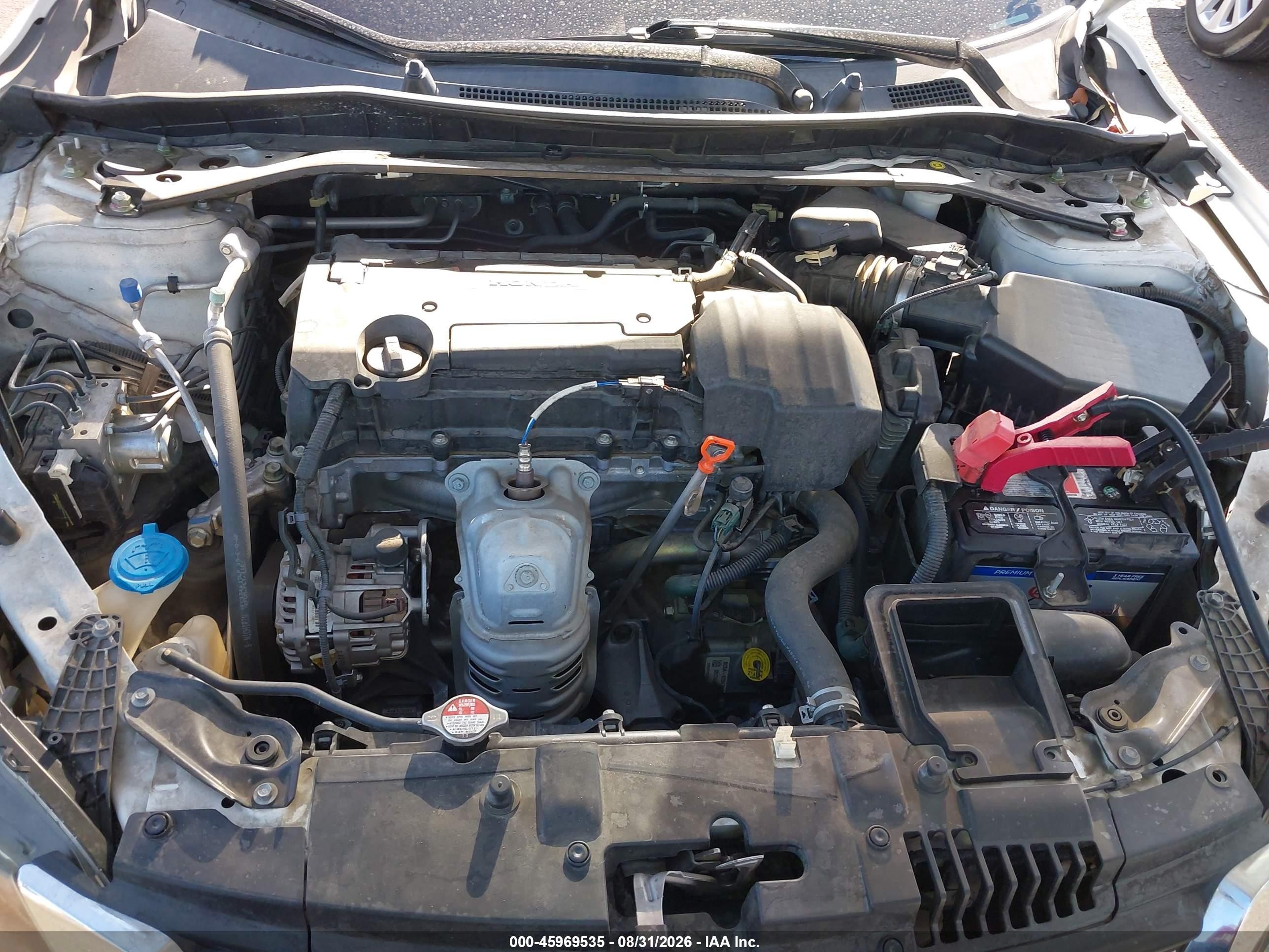 2013 Honda Accord Ex-l White vin: 1HGCR2F86DA269634
