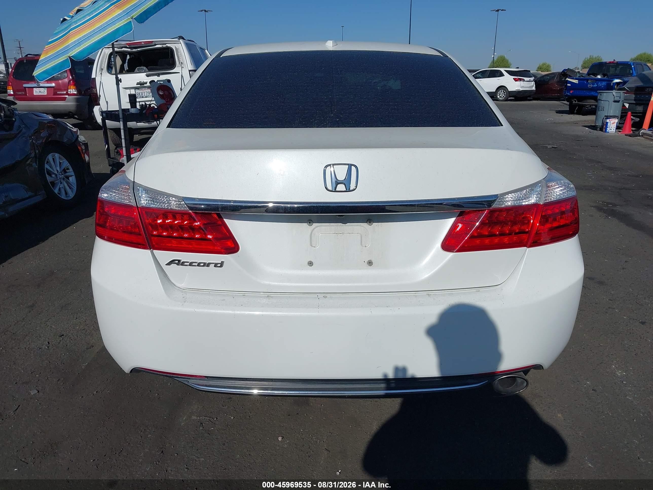 2013 Honda Accord Ex-l White vin: 1HGCR2F86DA269634