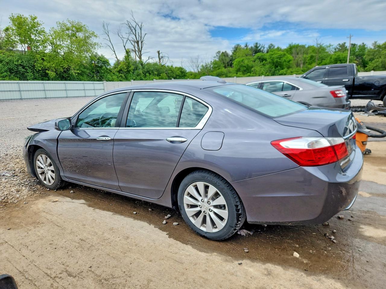 2014 Honda Accord Exl Gray vin: 1HGCR2F86EA001409