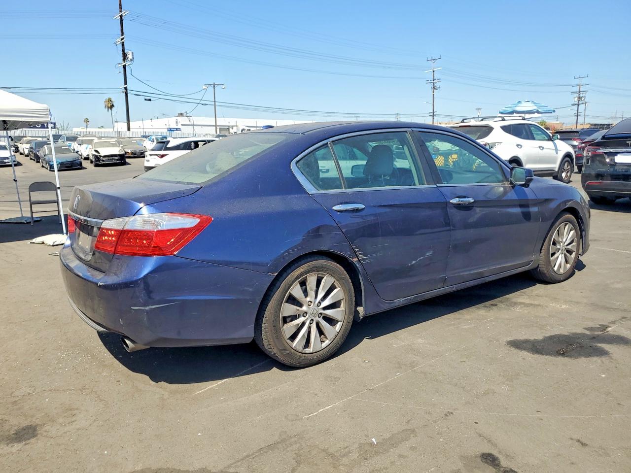 2014 Honda Accord Exl Blue vin: 1HGCR2F86EA026939