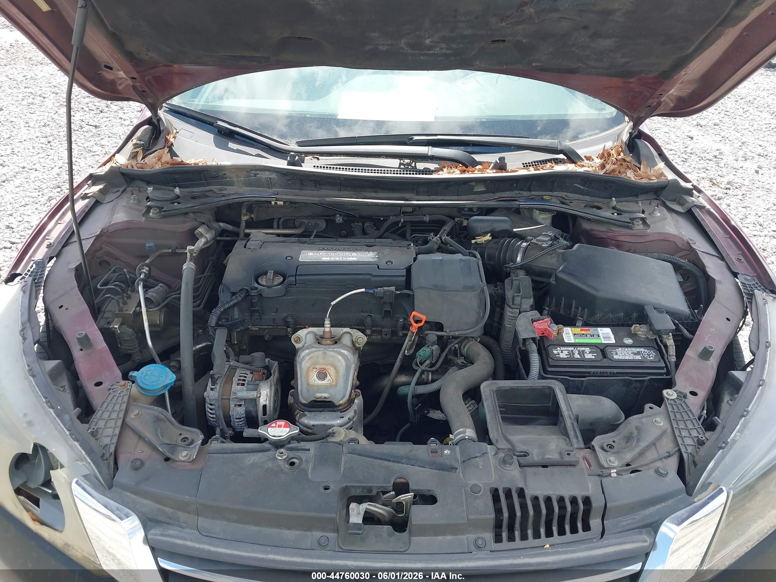 2014 Honda Accord Ex-l Burgundy vin: 1HGCR2F86EA071007