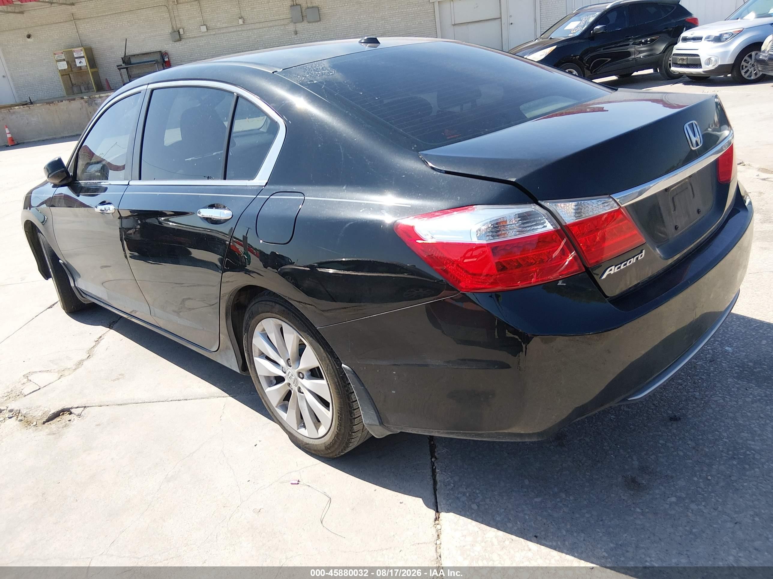 2014 Honda Accord Ex-l Black vin: 1HGCR2F86EA080838