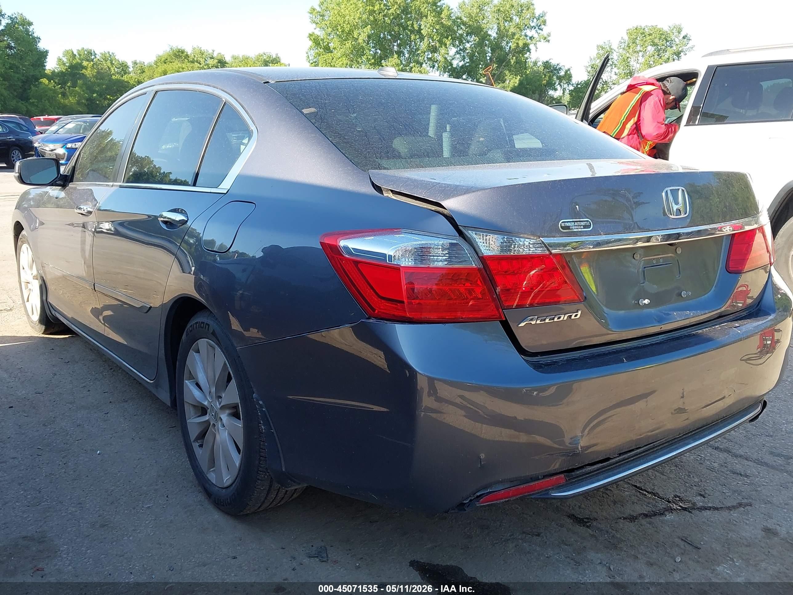 2014 Honda Accord Ex-l Gray vin: 1HGCR2F86EA085151