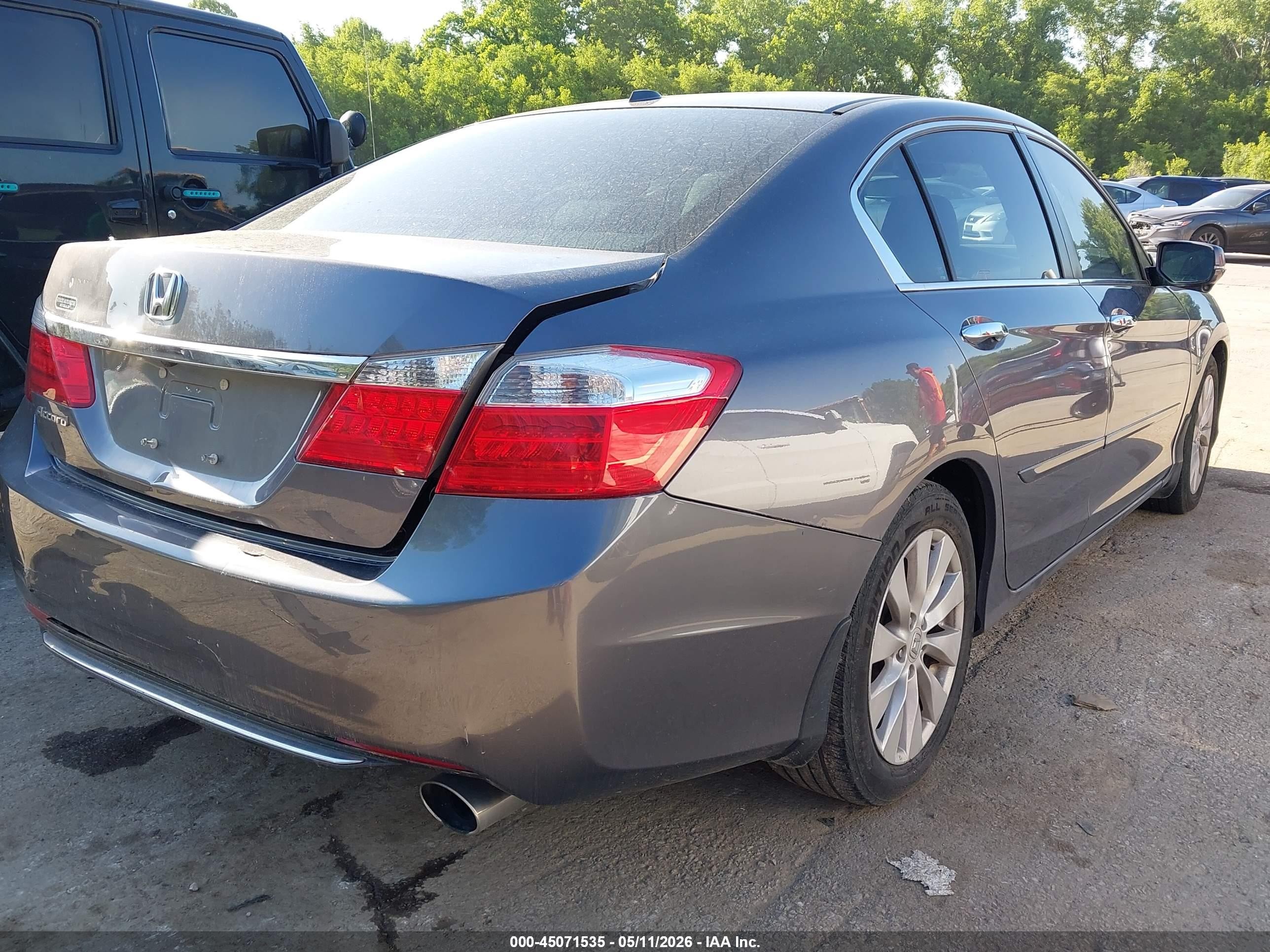2014 Honda Accord Ex-l Gray vin: 1HGCR2F86EA085151