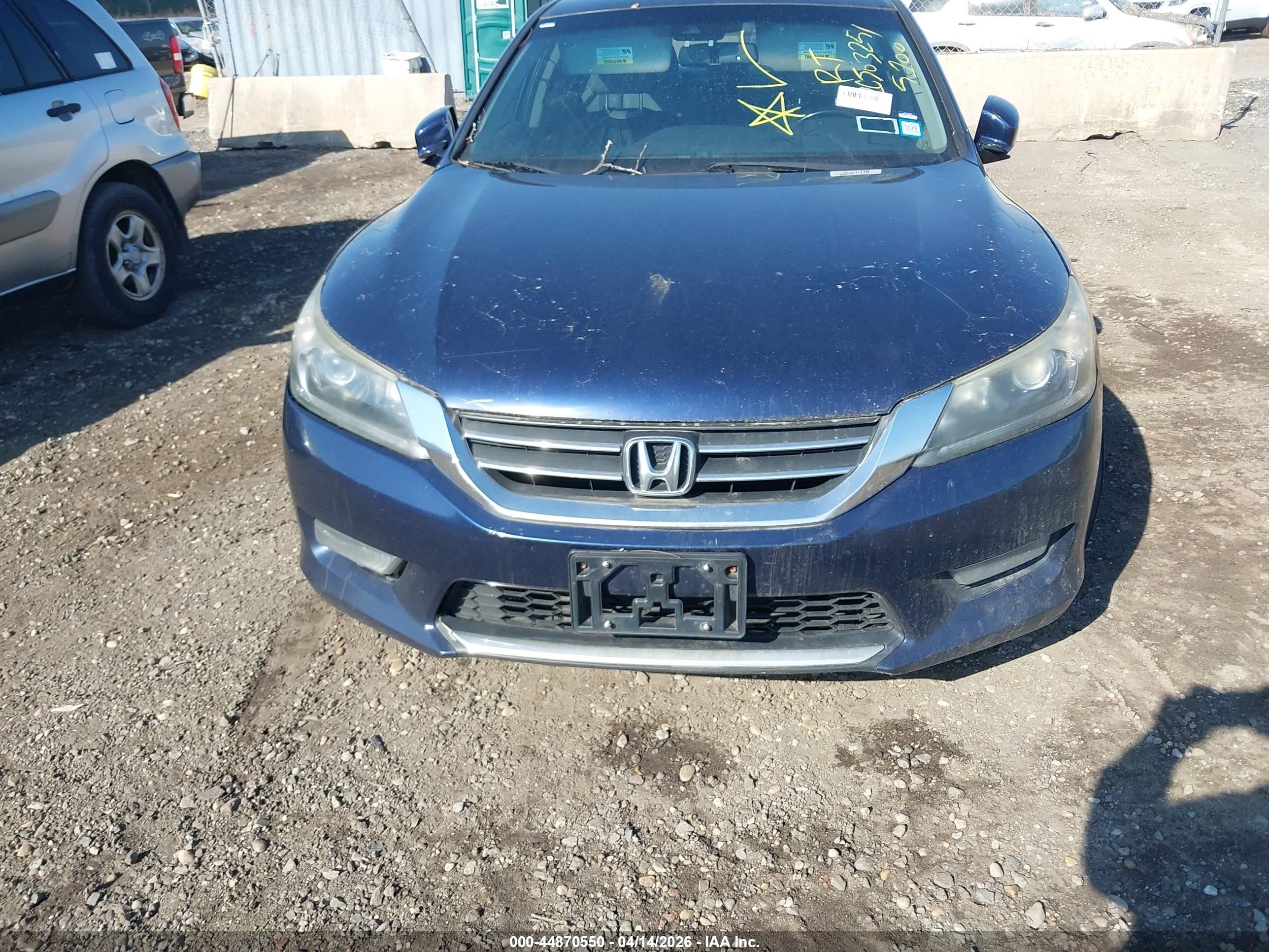 2014 Honda Accord Ex-l Blue vin: 1HGCR2F86EA100098