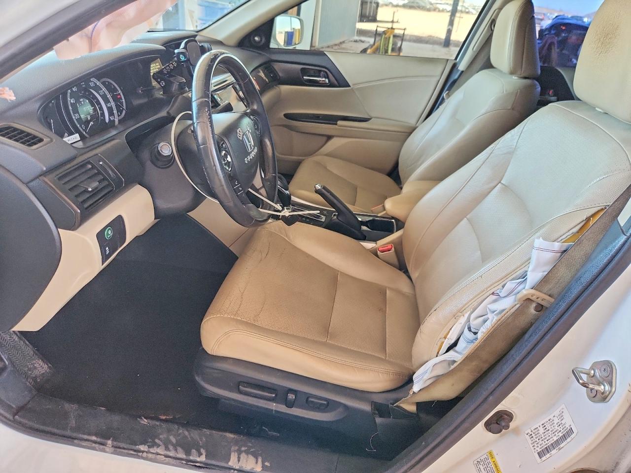 2014 Honda Accord Exl Белый vin: 1HGCR2F86EA123154