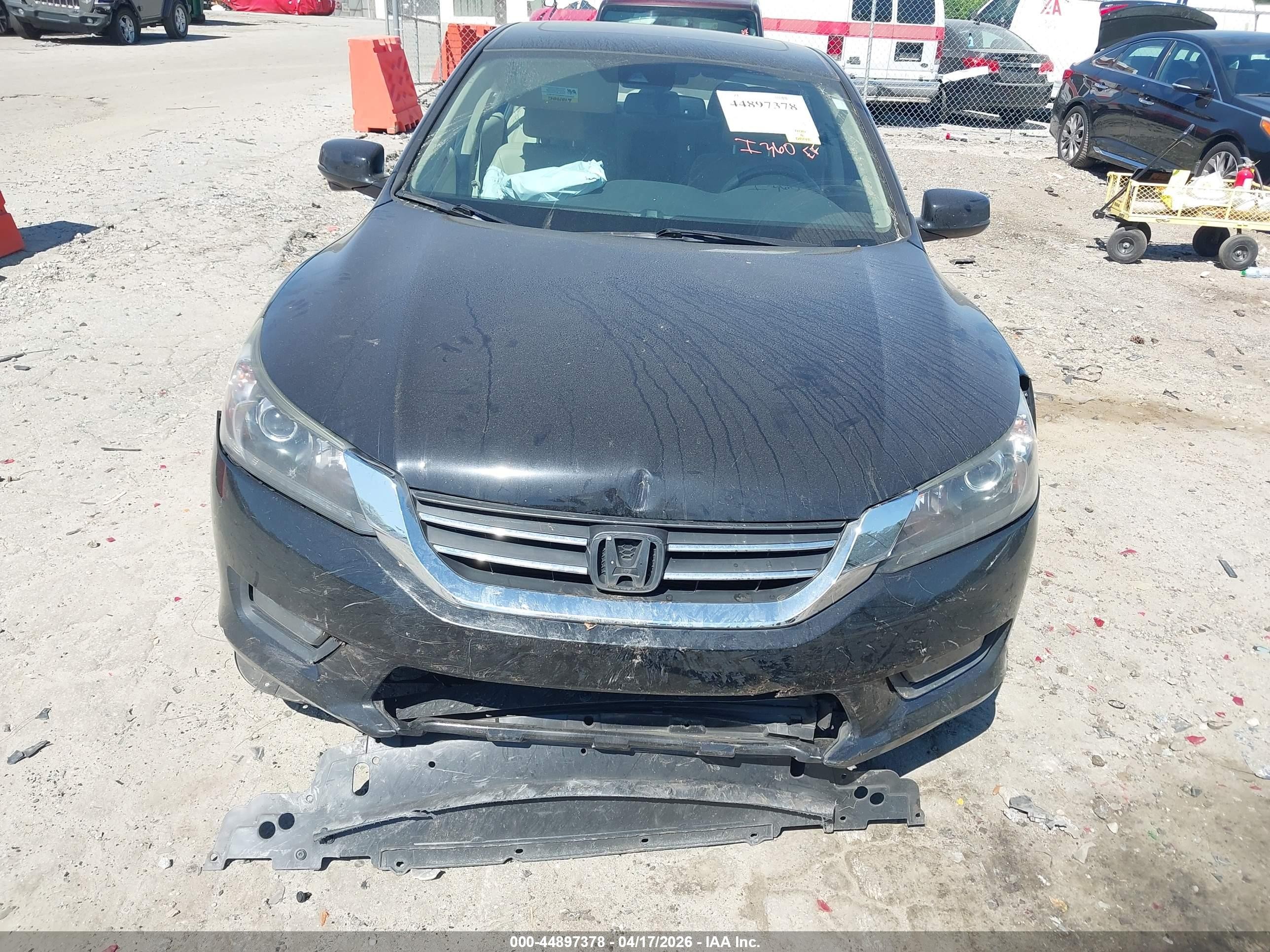 2014 Honda Accord Ex-l Black vin: 1HGCR2F86EA126622