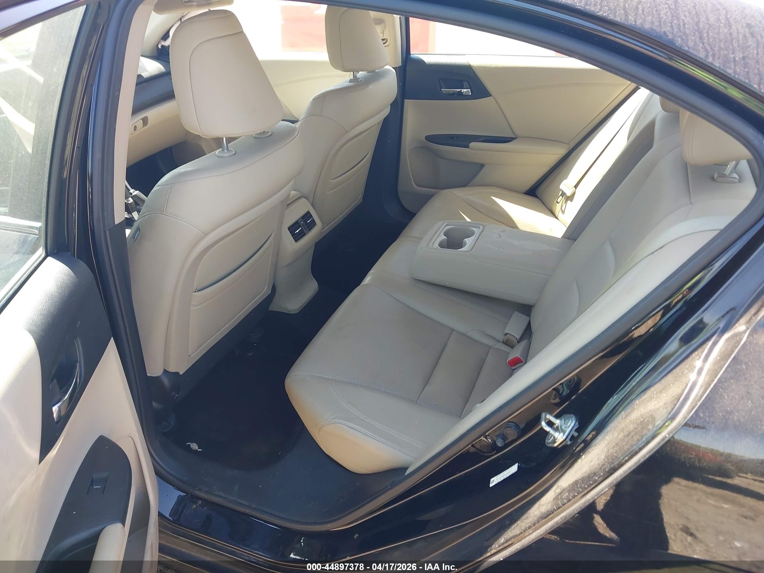 2014 Honda Accord Ex-l Black vin: 1HGCR2F86EA126622