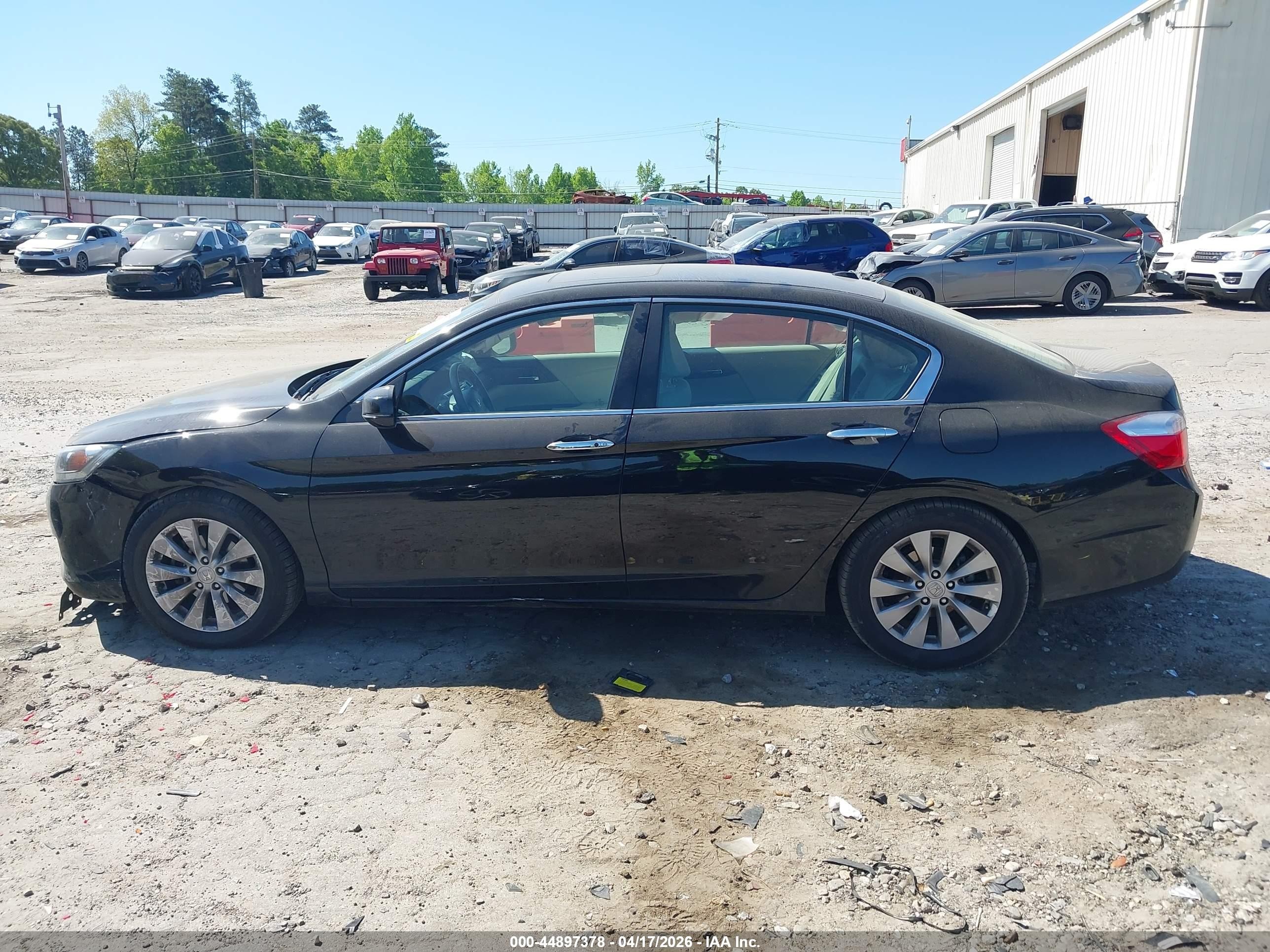 2014 Honda Accord Ex-l Black vin: 1HGCR2F86EA126622