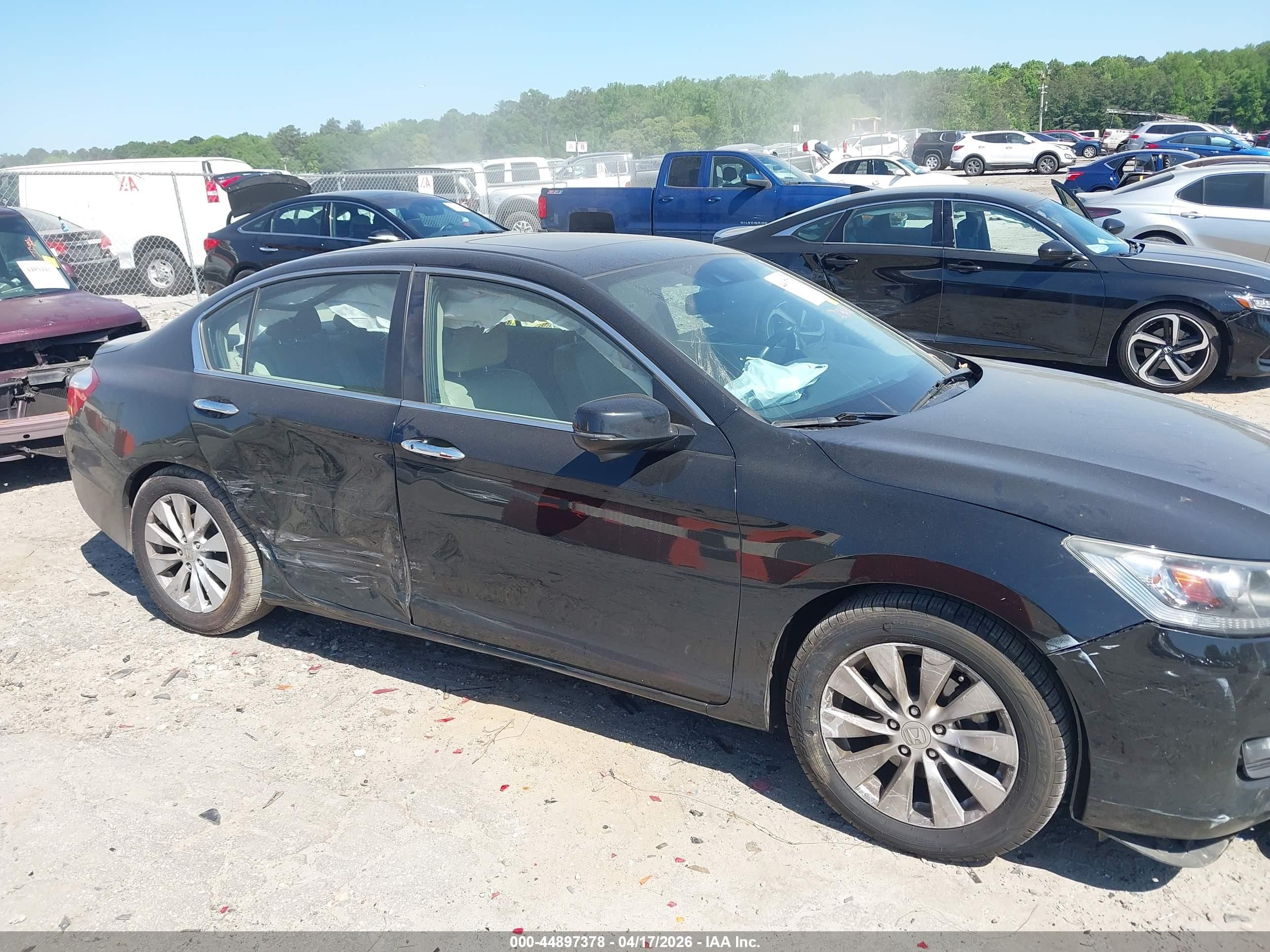 2014 Honda Accord Ex-l Black vin: 1HGCR2F86EA126622