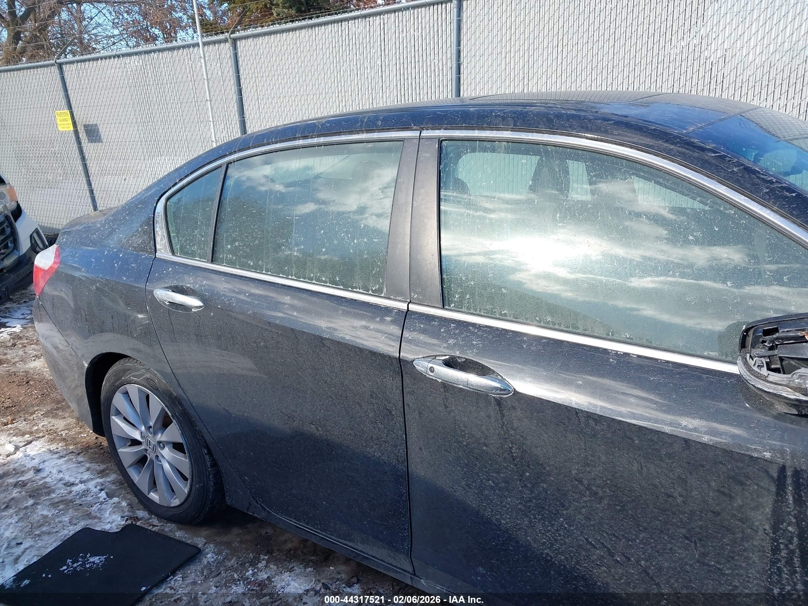 2014 Honda Accord Ex-l Black vin: 1HGCR2F86EA141377