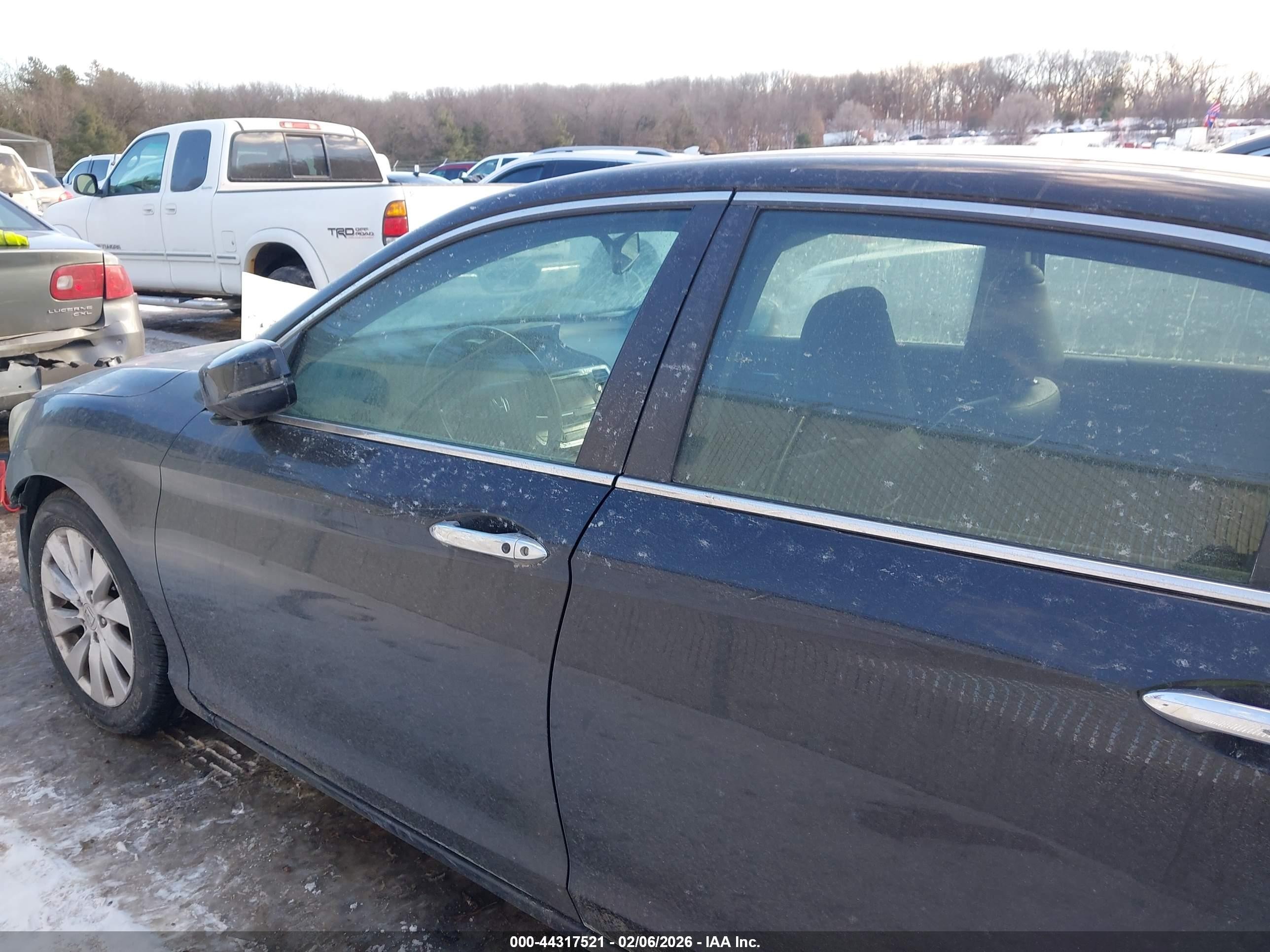 2014 Honda Accord Ex-l Black vin: 1HGCR2F86EA141377