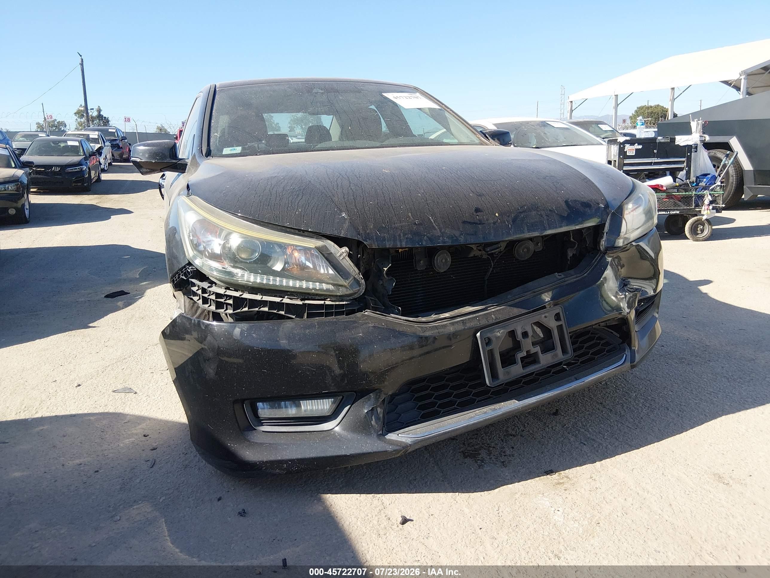 2014 Honda Accord Ex-l Black vin: 1HGCR2F86EA160964