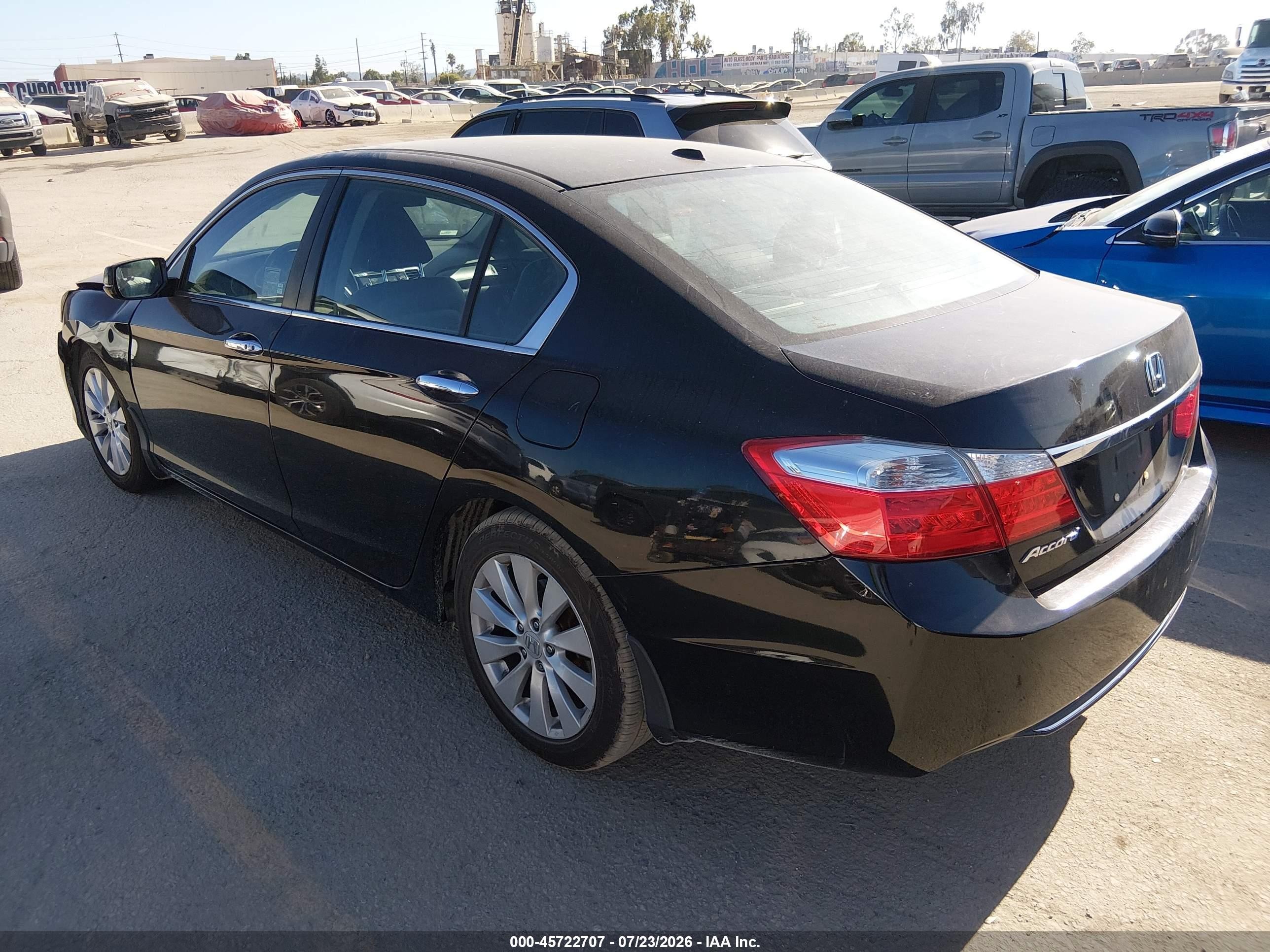 2014 Honda Accord Ex-l Black vin: 1HGCR2F86EA160964