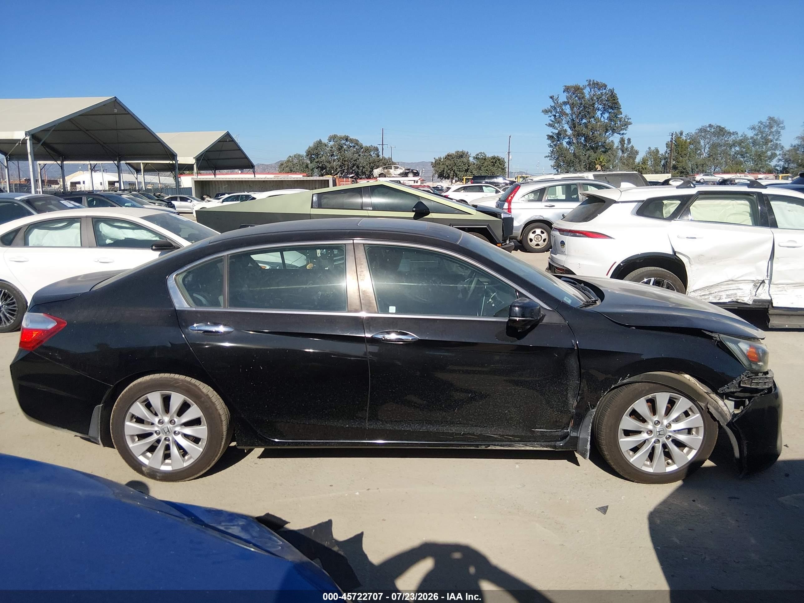 2014 Honda Accord Ex-l Black vin: 1HGCR2F86EA160964