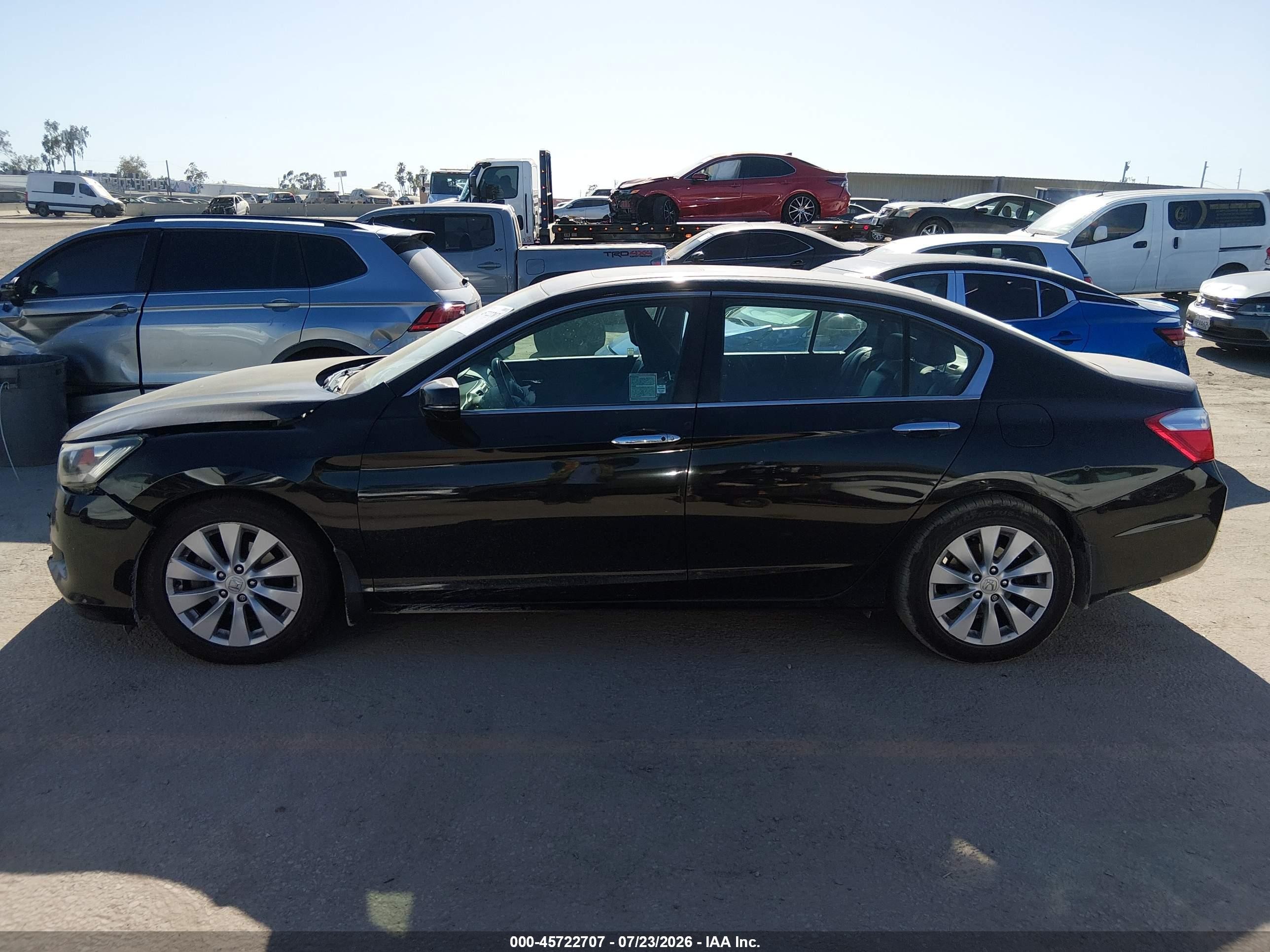 2014 Honda Accord Ex-l Black vin: 1HGCR2F86EA160964
