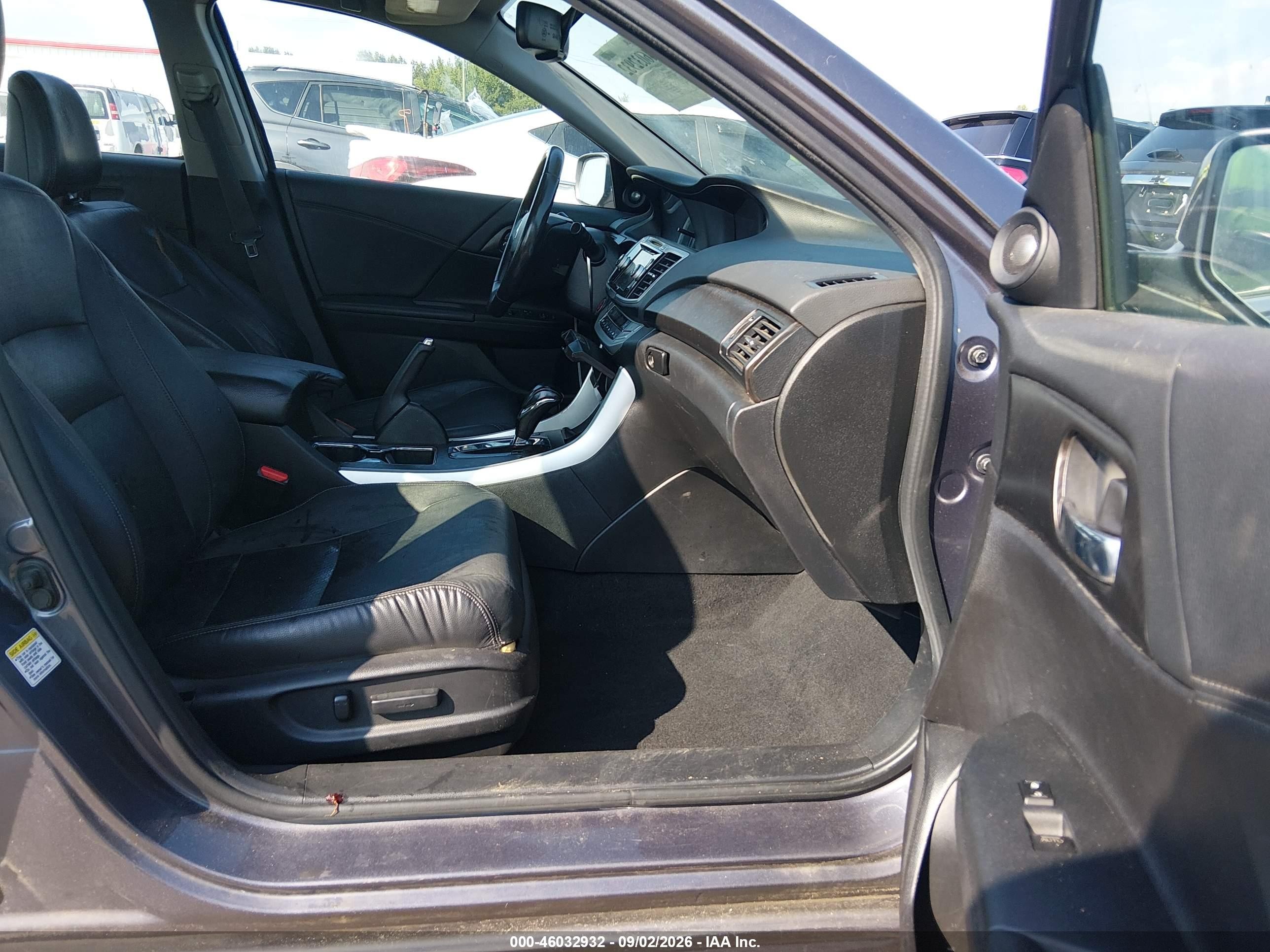2014 Honda Accord Ex-l Серый vin: 1HGCR2F86EA192216