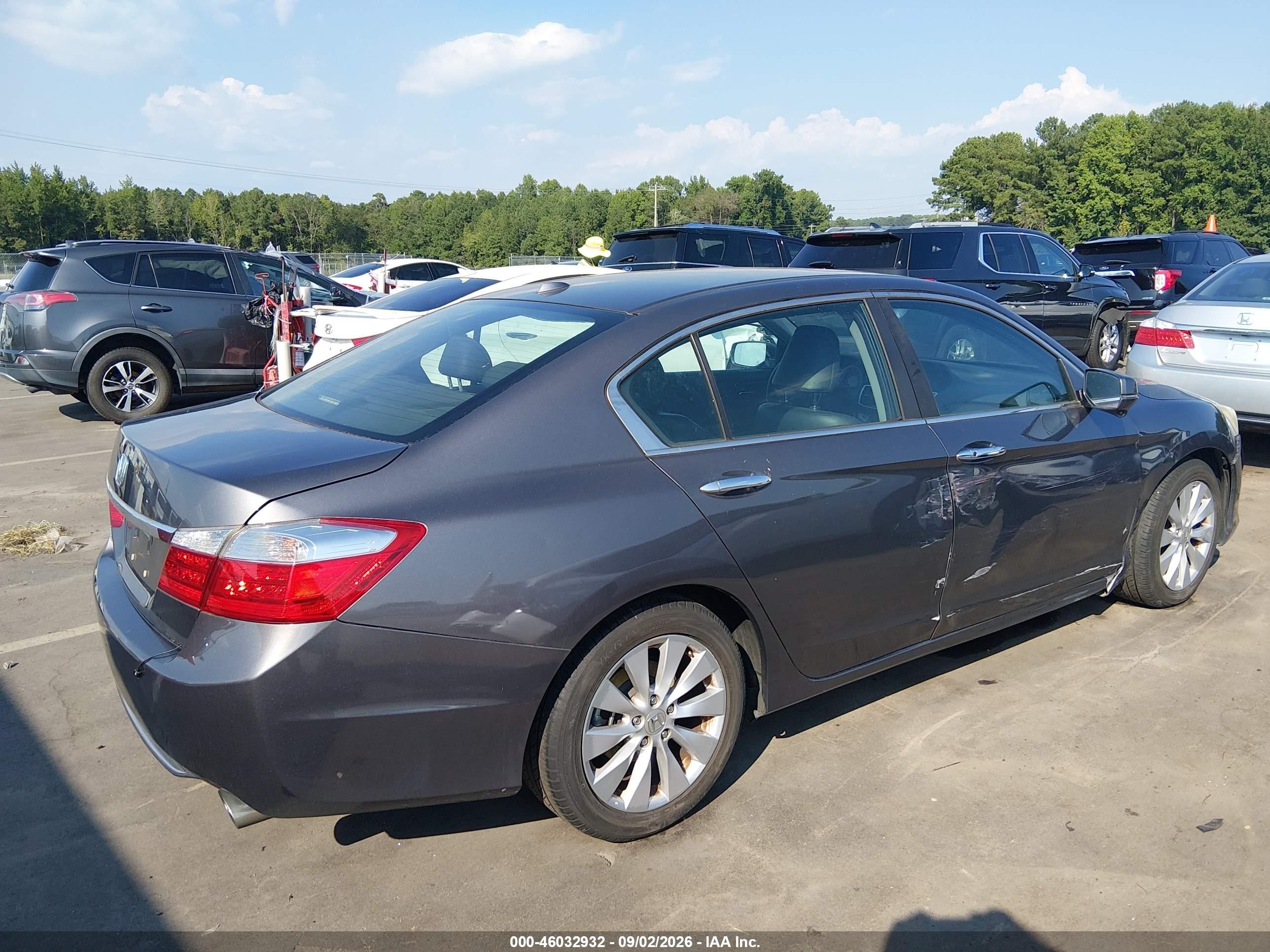 2014 Honda Accord Ex-l Серый vin: 1HGCR2F86EA192216