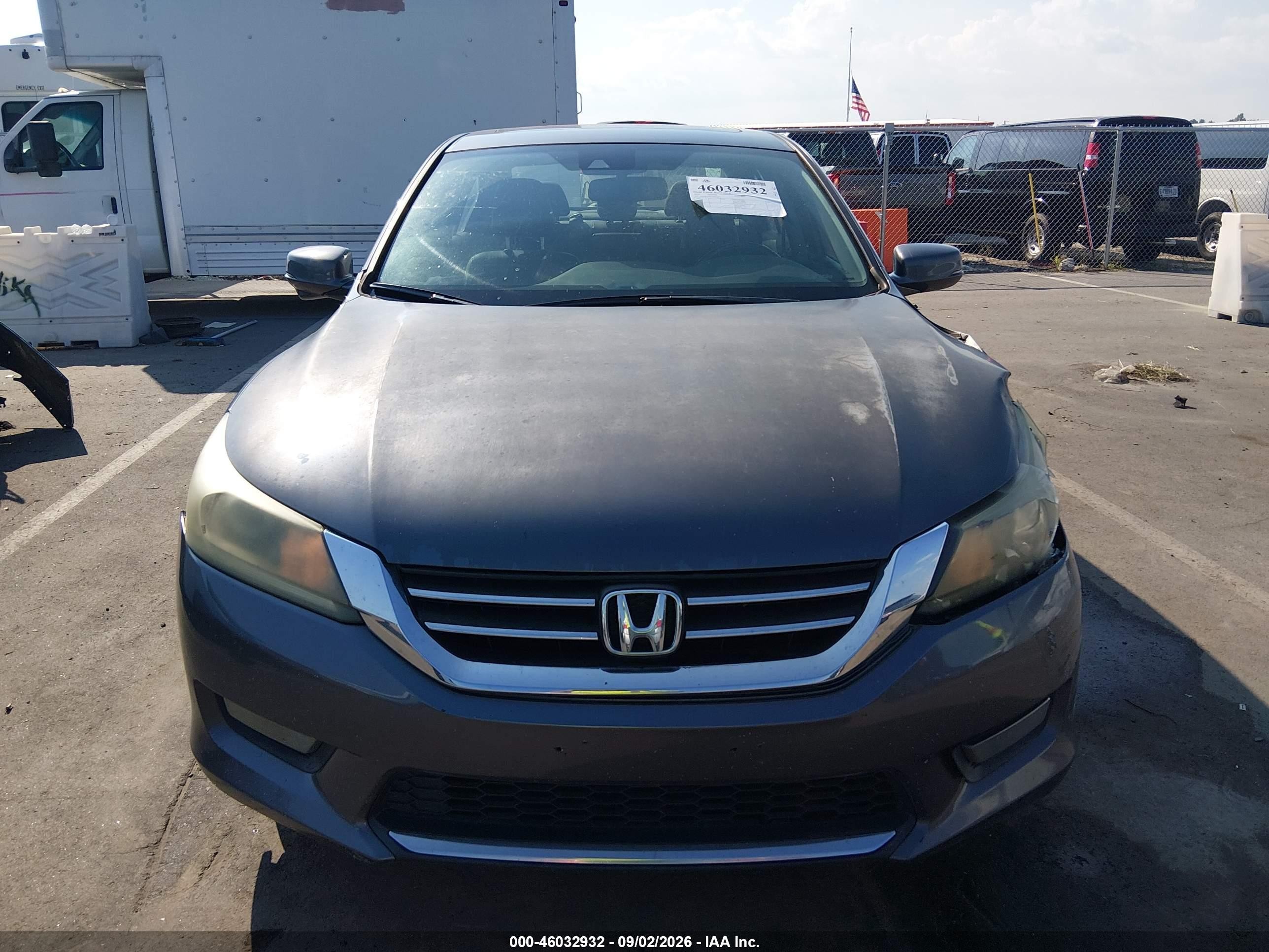 2014 Honda Accord Ex-l Серый vin: 1HGCR2F86EA192216
