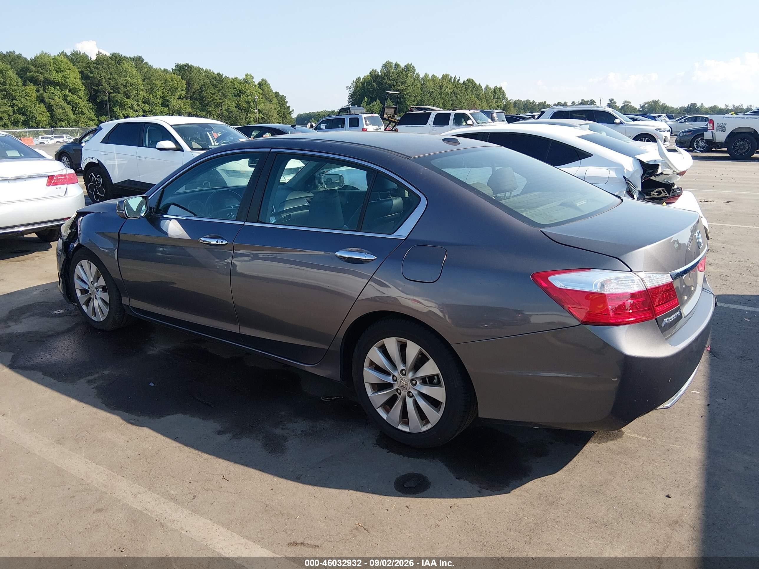 2014 Honda Accord Ex-l Серый vin: 1HGCR2F86EA192216