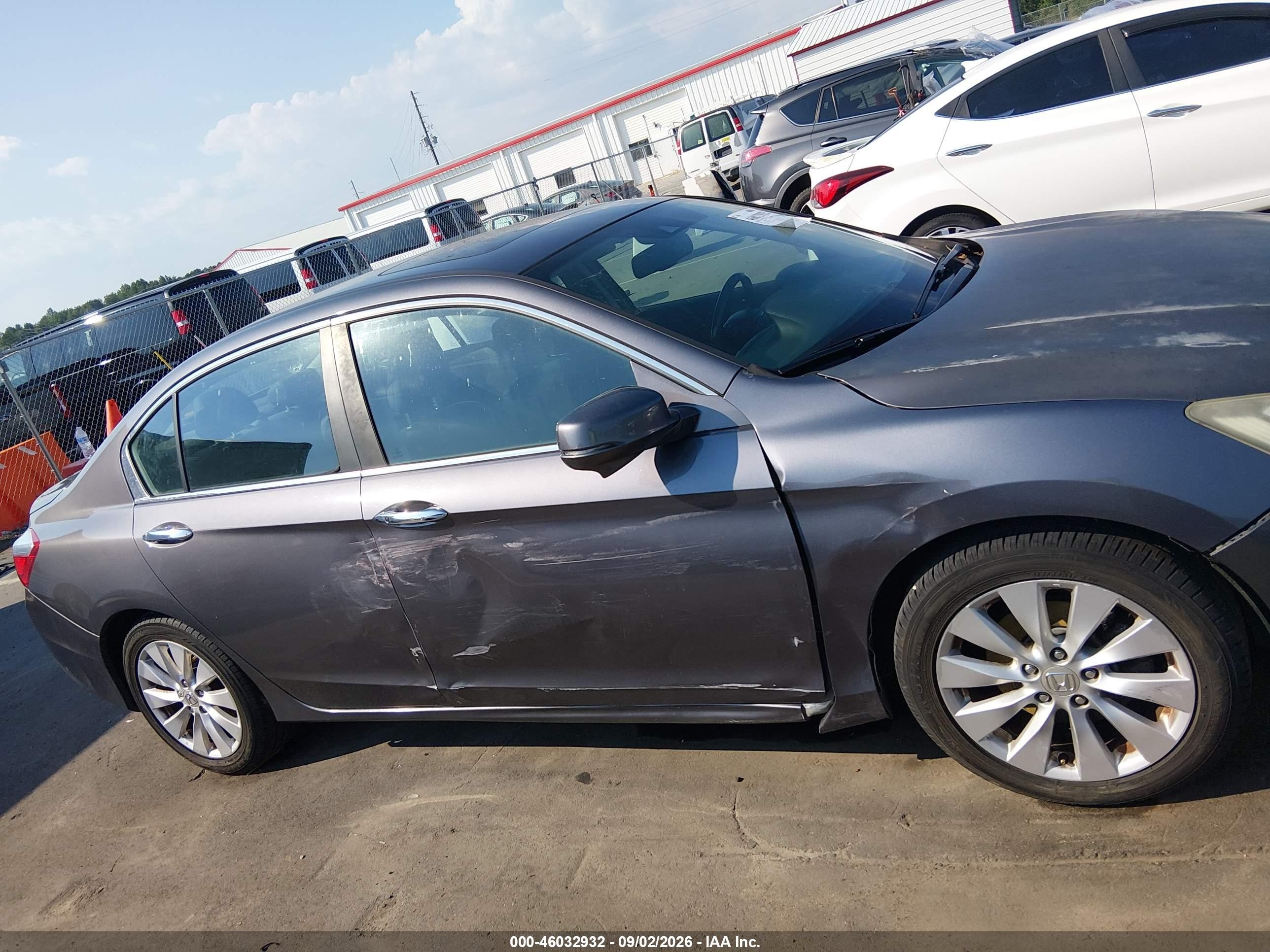 2014 Honda Accord Ex-l Серый vin: 1HGCR2F86EA192216