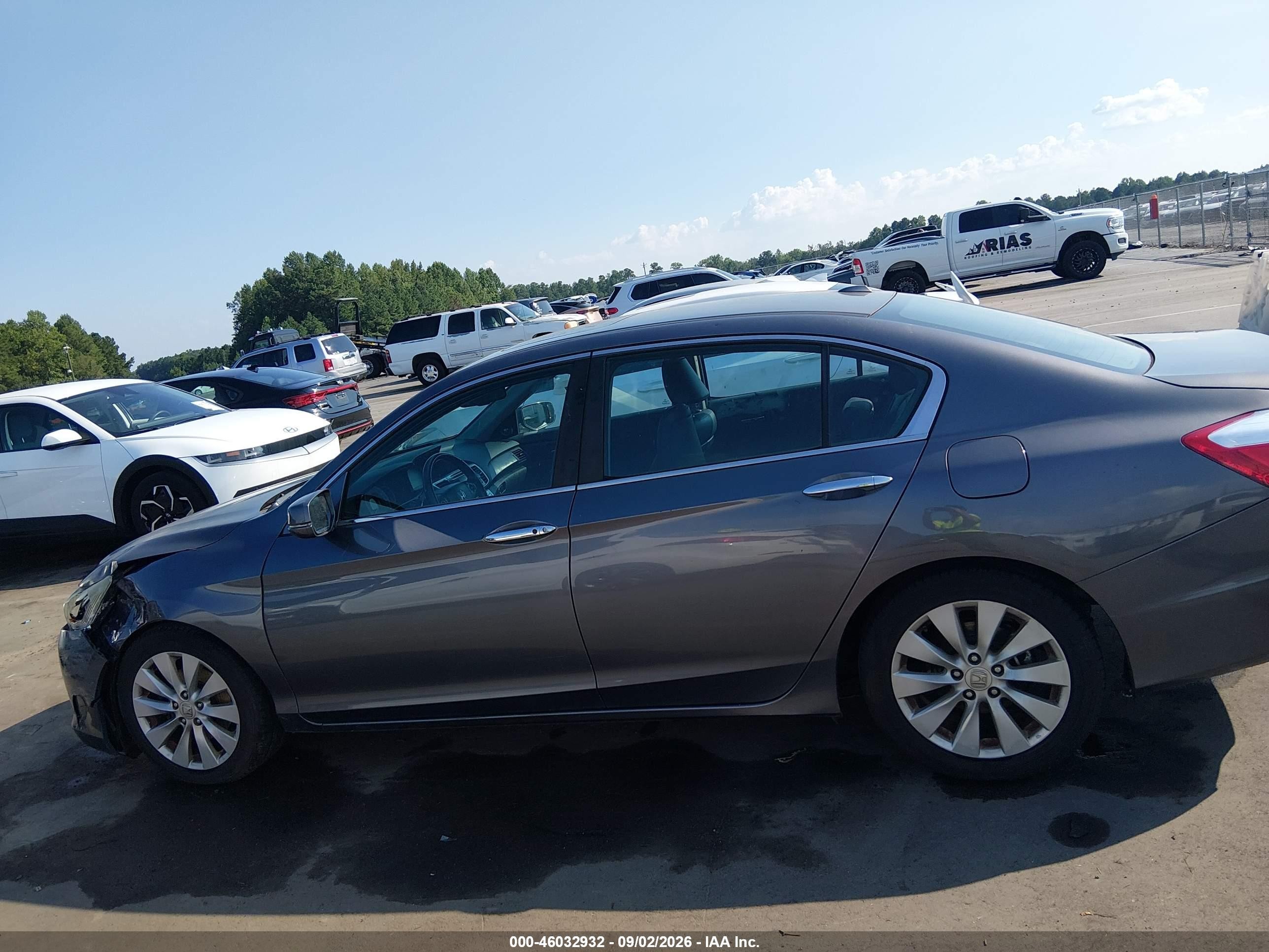 2014 Honda Accord Ex-l Серый vin: 1HGCR2F86EA192216