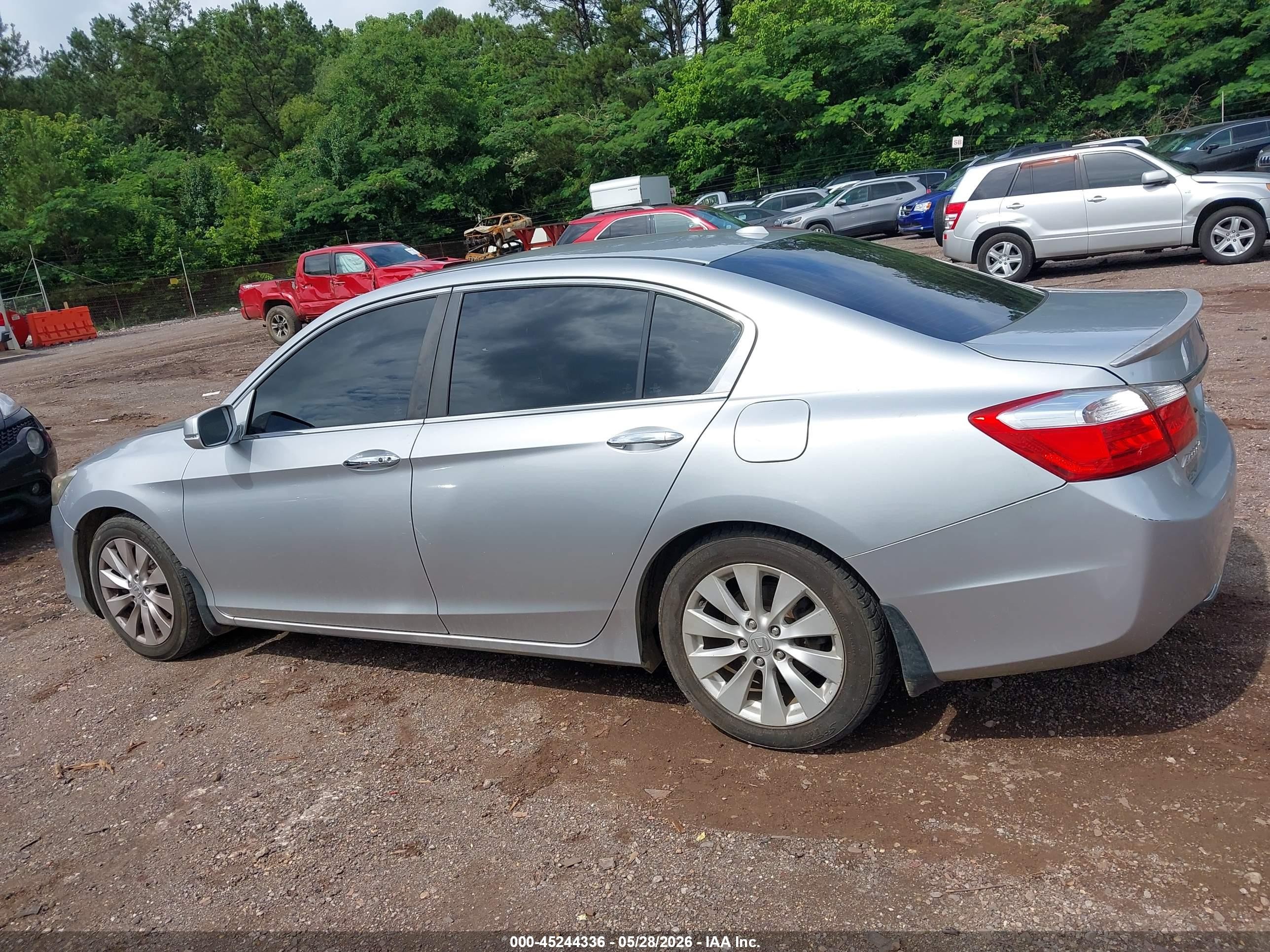 2014 Honda Accord Ex-l Серебряный vin: 1HGCR2F86EA213887