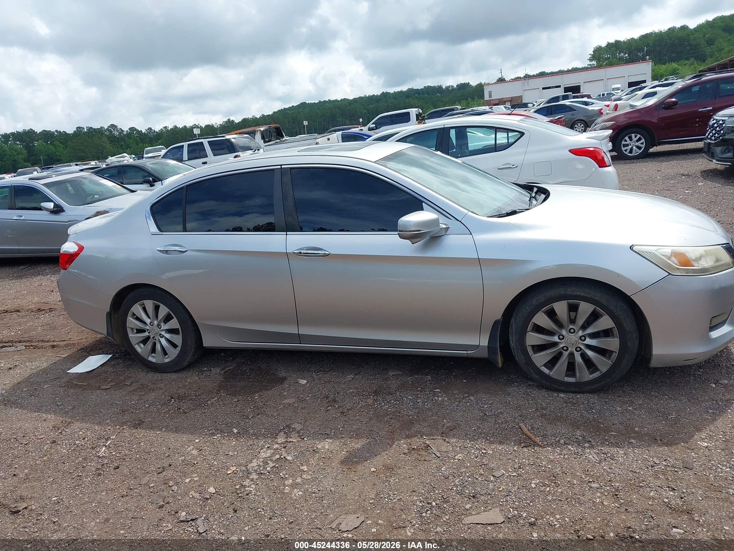 2014 Honda Accord Ex-l Серебряный vin: 1HGCR2F86EA213887