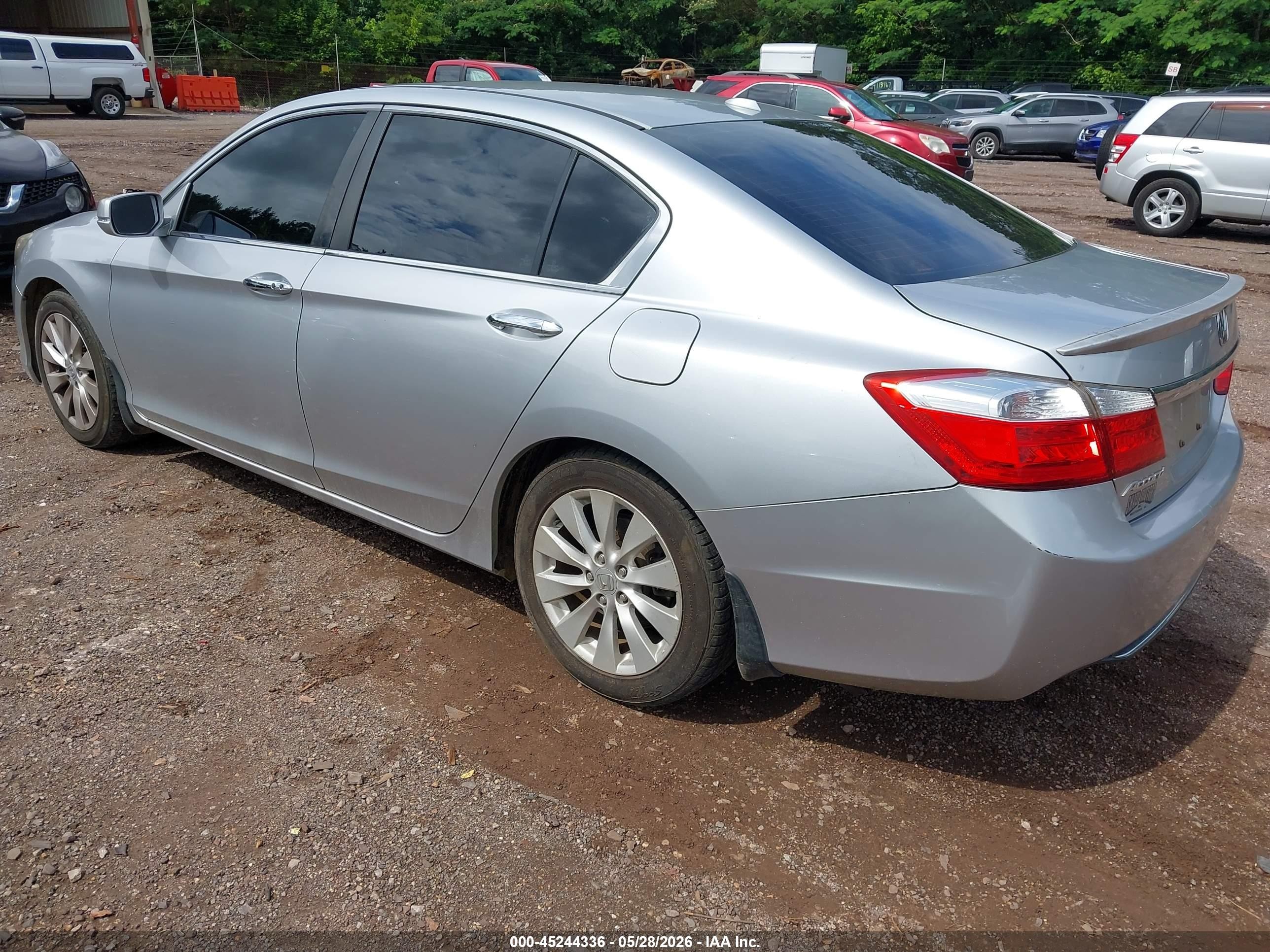 2014 Honda Accord Ex-l Серебряный vin: 1HGCR2F86EA213887
