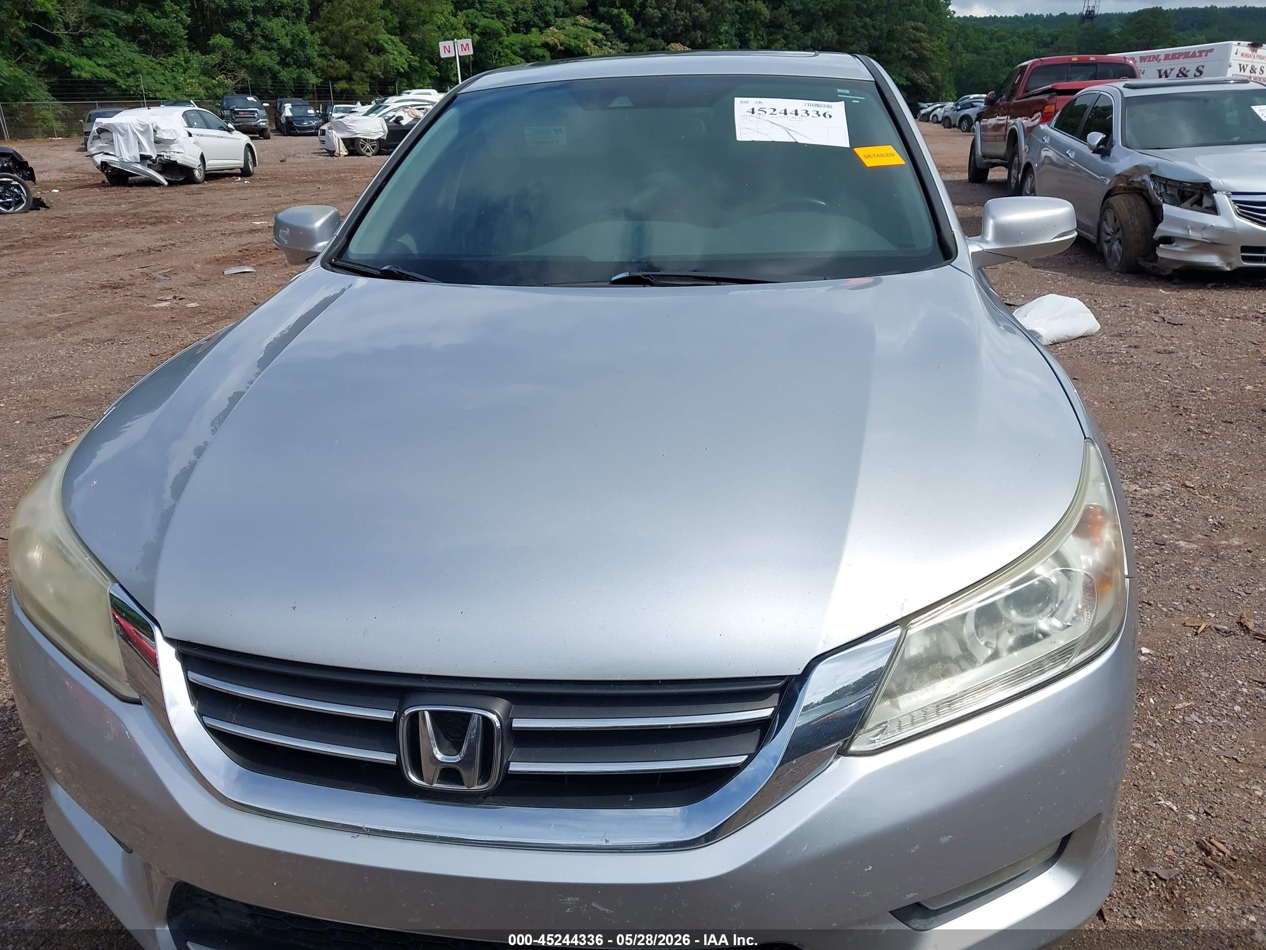 2014 Honda Accord Ex-l Серебряный vin: 1HGCR2F86EA213887