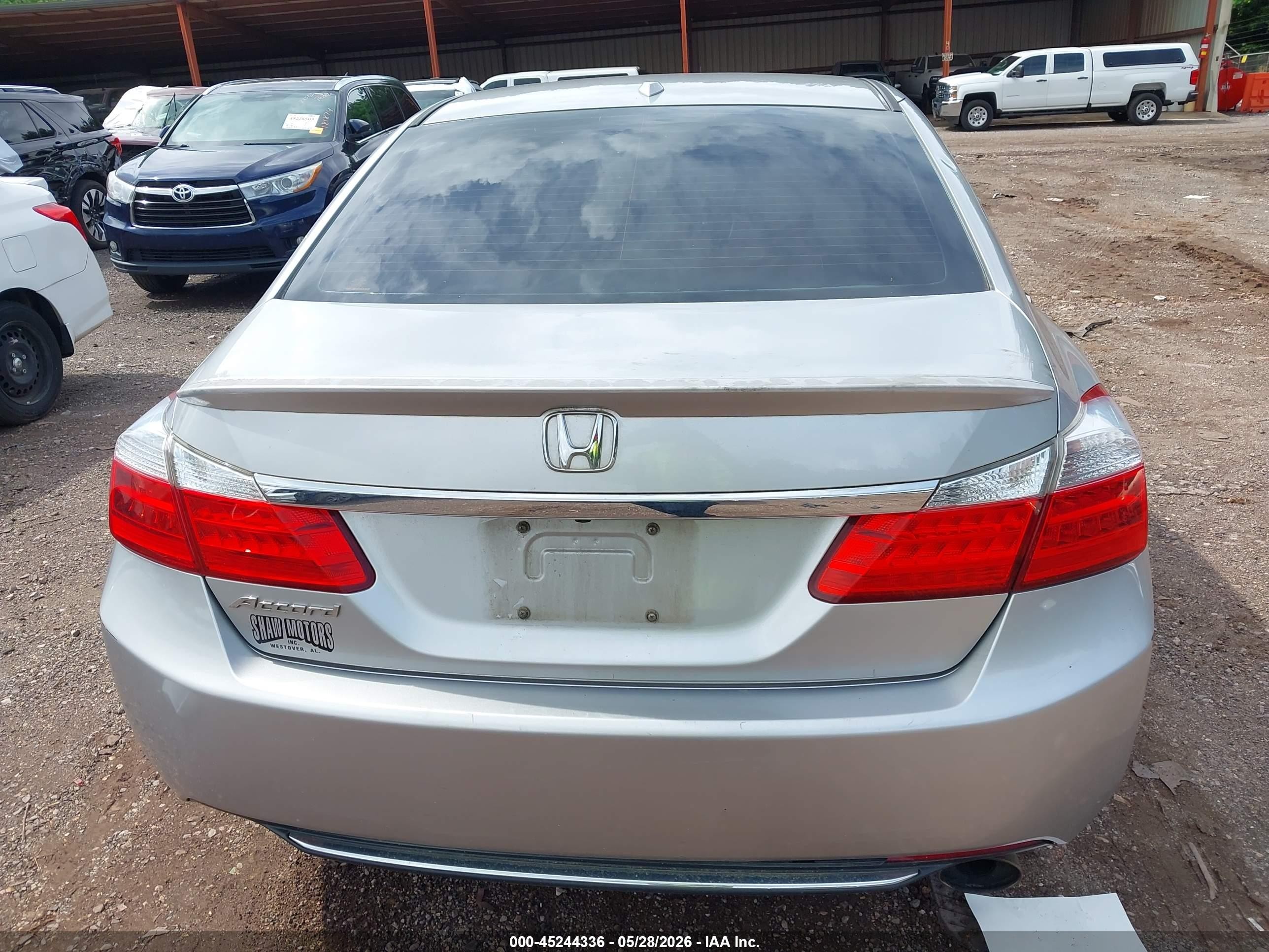 2014 Honda Accord Ex-l Серебряный vin: 1HGCR2F86EA213887