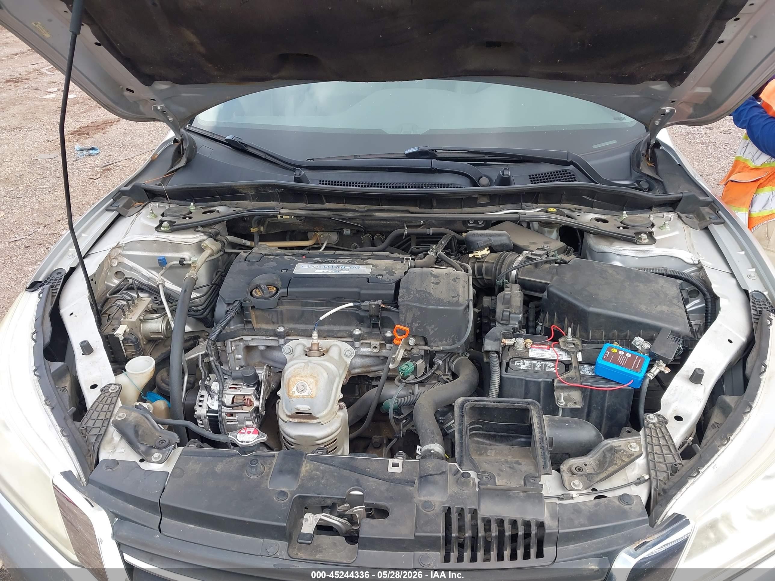 2014 Honda Accord Ex-l Серебряный vin: 1HGCR2F86EA213887