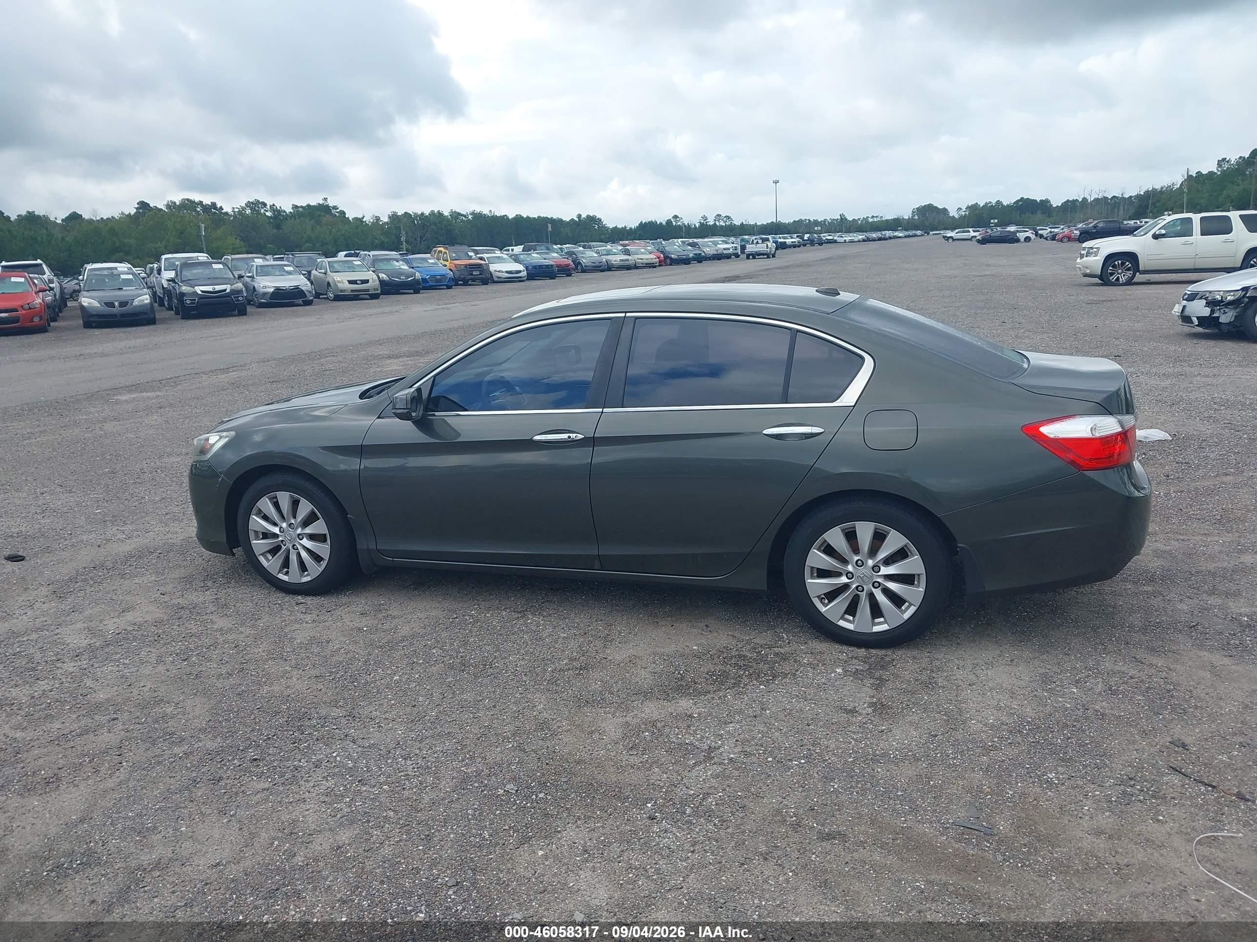 2014 Honda Accord Ex-l Brown vin: 1HGCR2F86EA218748