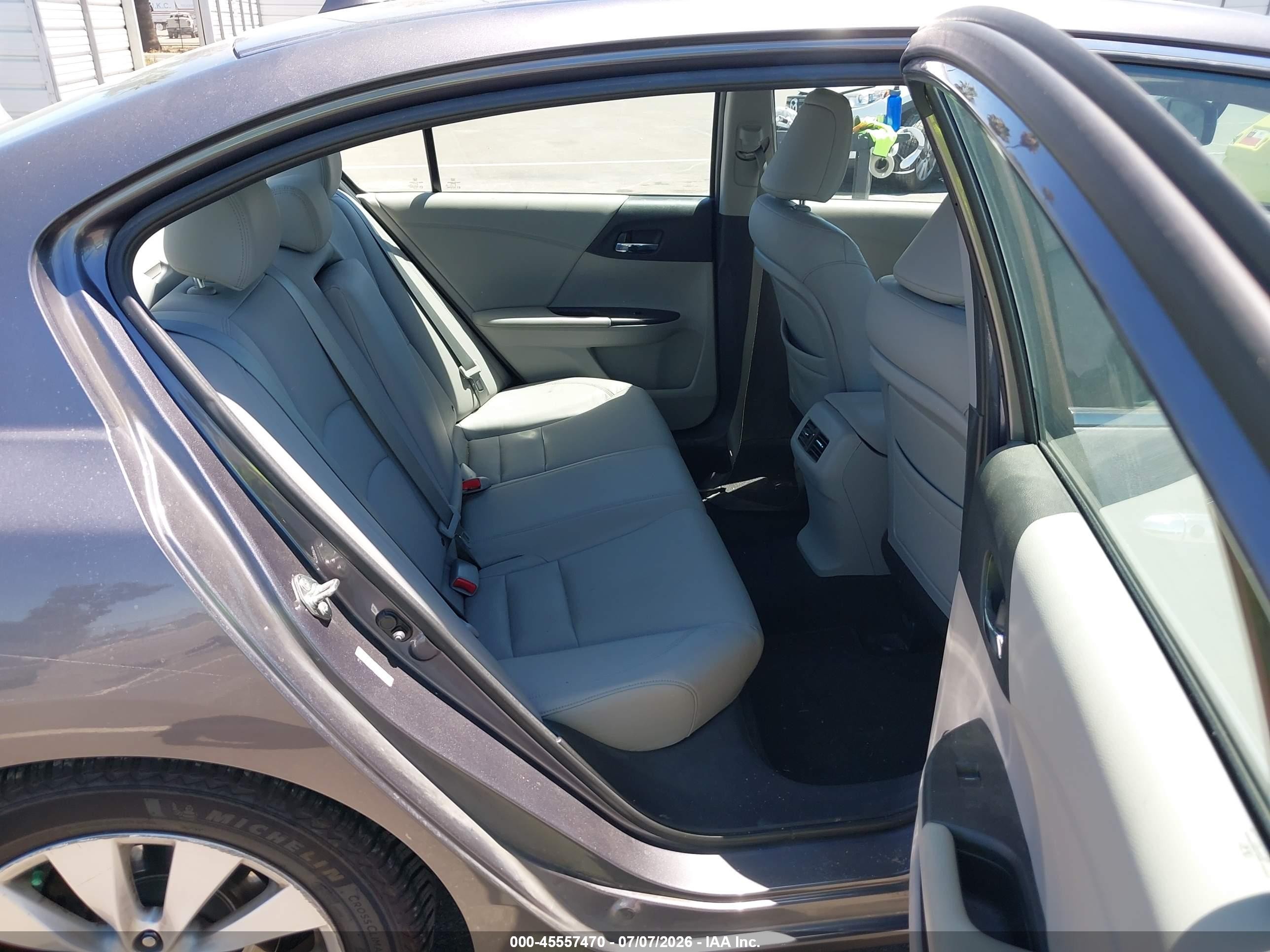 2014 Honda Accord Ex-l Gray vin: 1HGCR2F86EA273765
