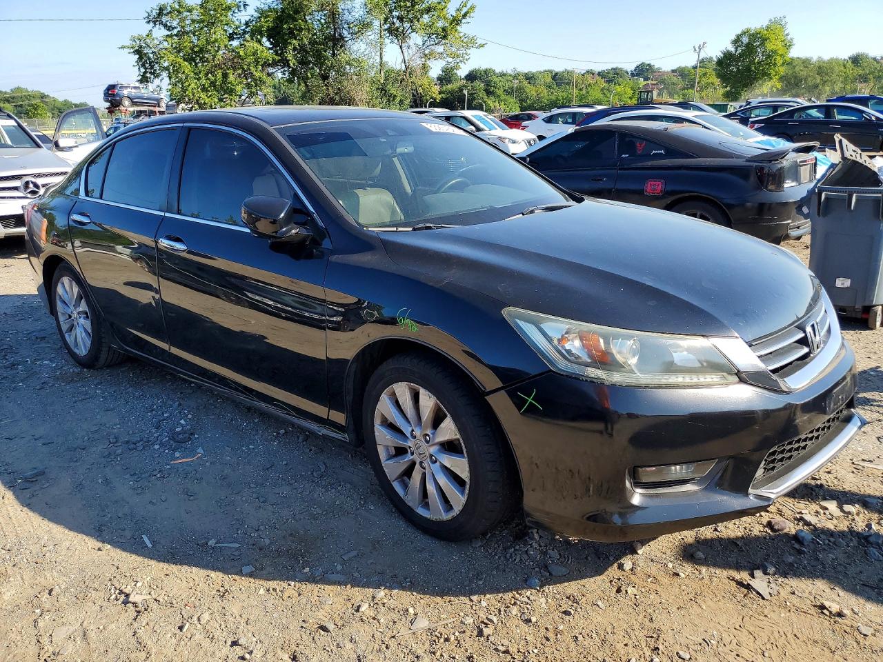 2015 Honda Accord Exl Black vin: 1HGCR2F86FA020351
