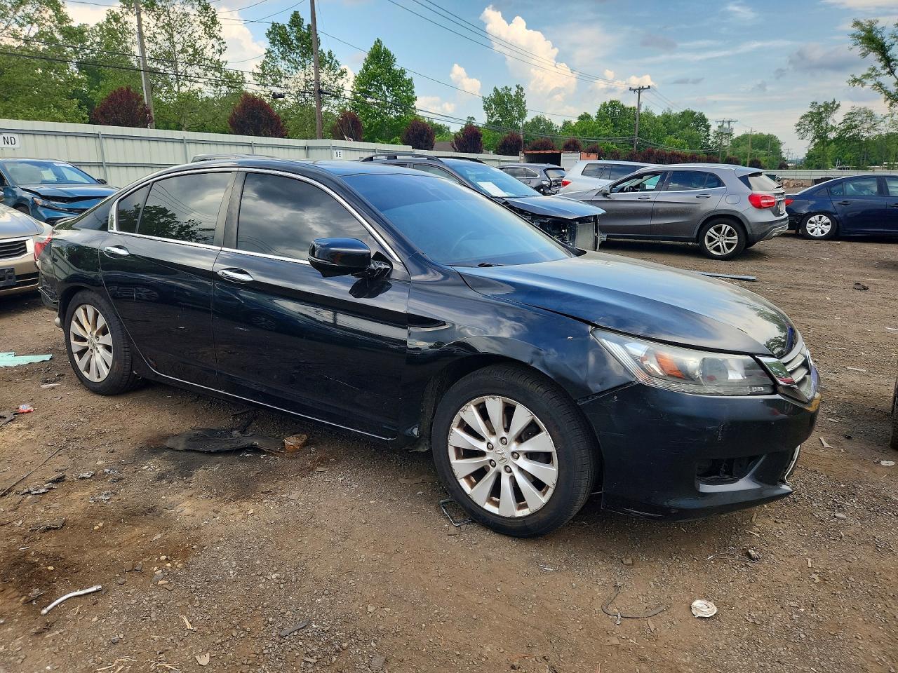 2015 Honda Accord Exl Black vin: 1HGCR2F86FA031317