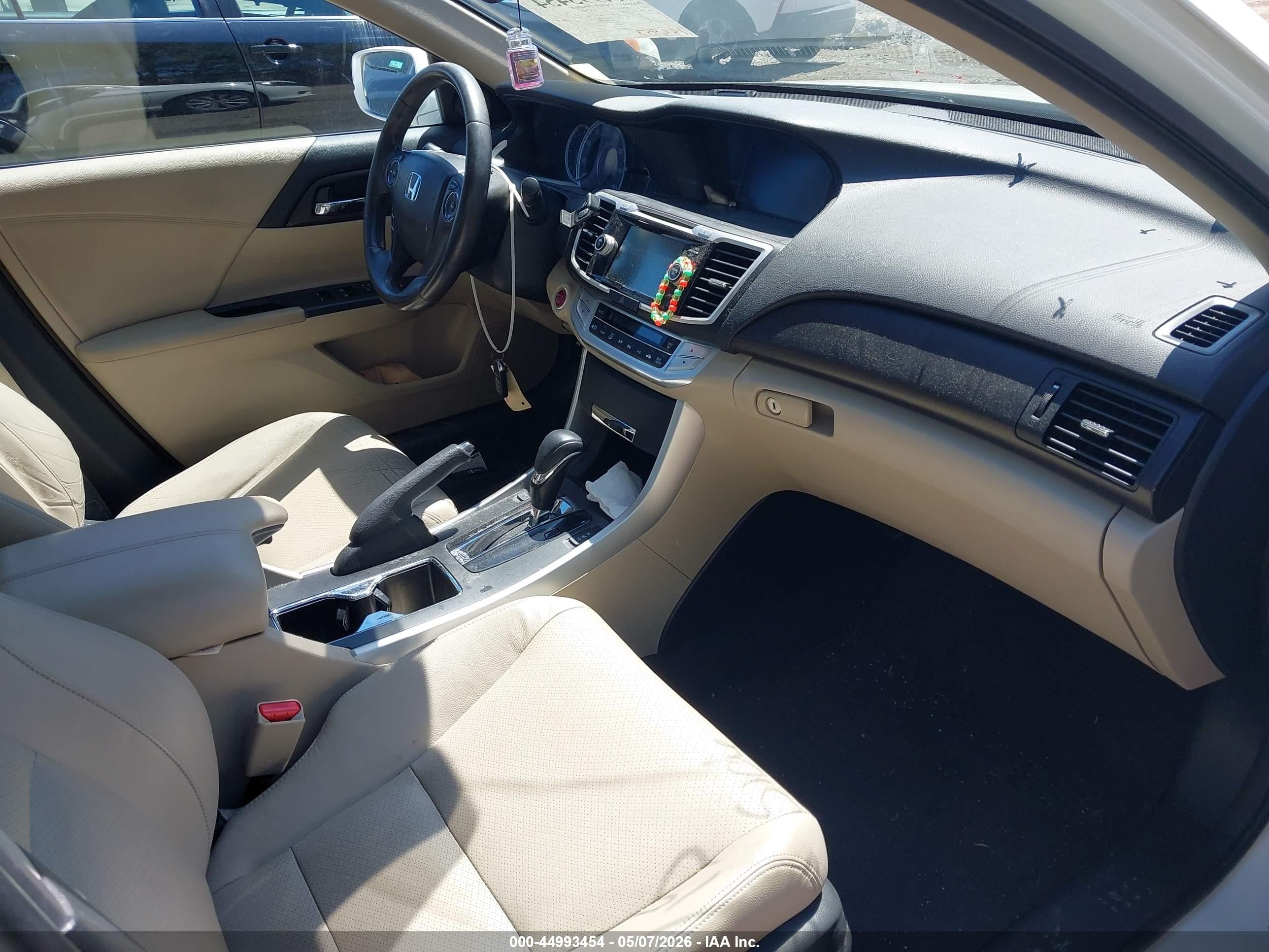 2015 Honda Accord Ex-l White vin: 1HGCR2F86FA039269