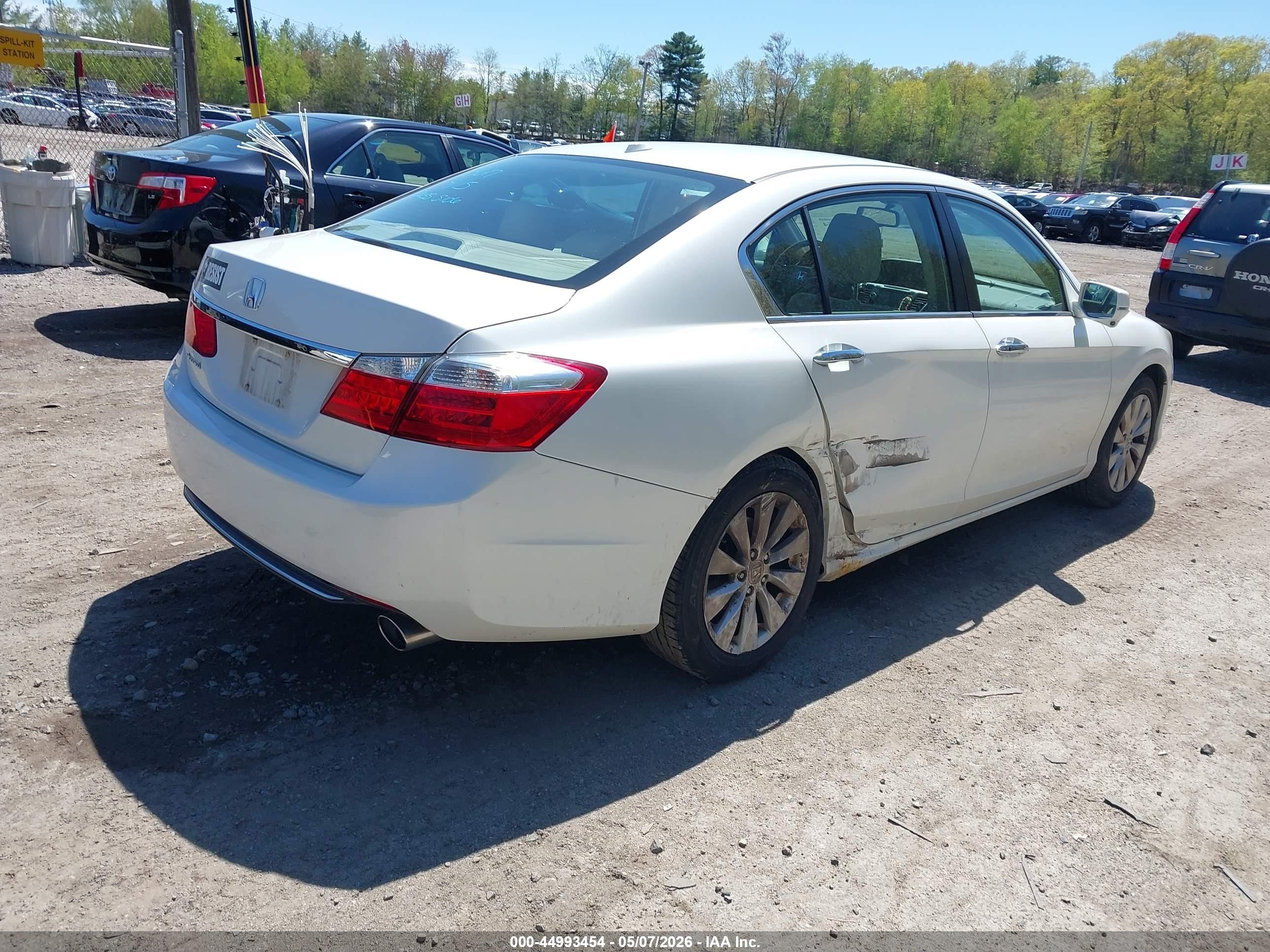 2015 Honda Accord Ex-l White vin: 1HGCR2F86FA039269