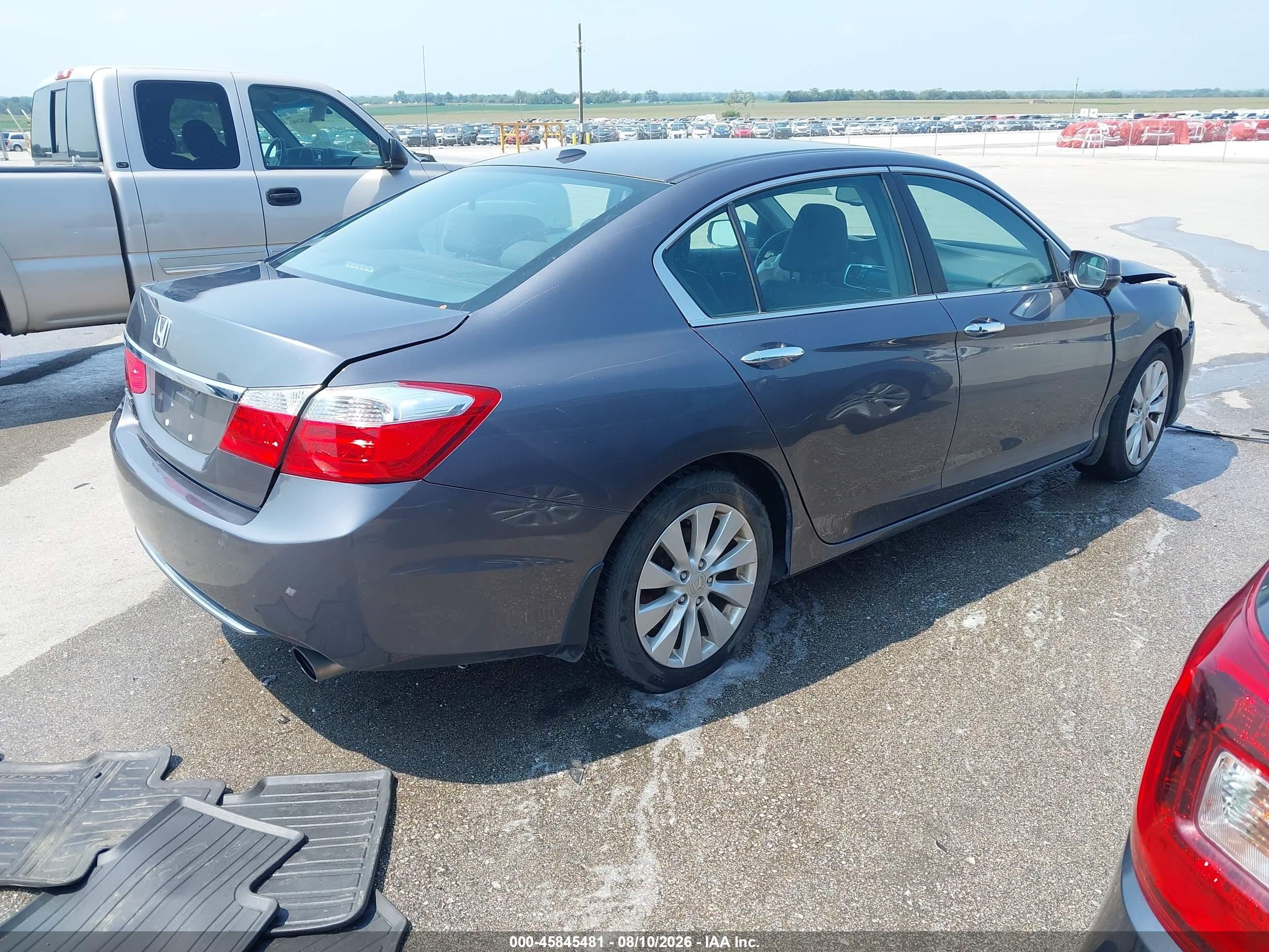2015 Honda Accord Ex-l Gray vin: 1HGCR2F86FA045248