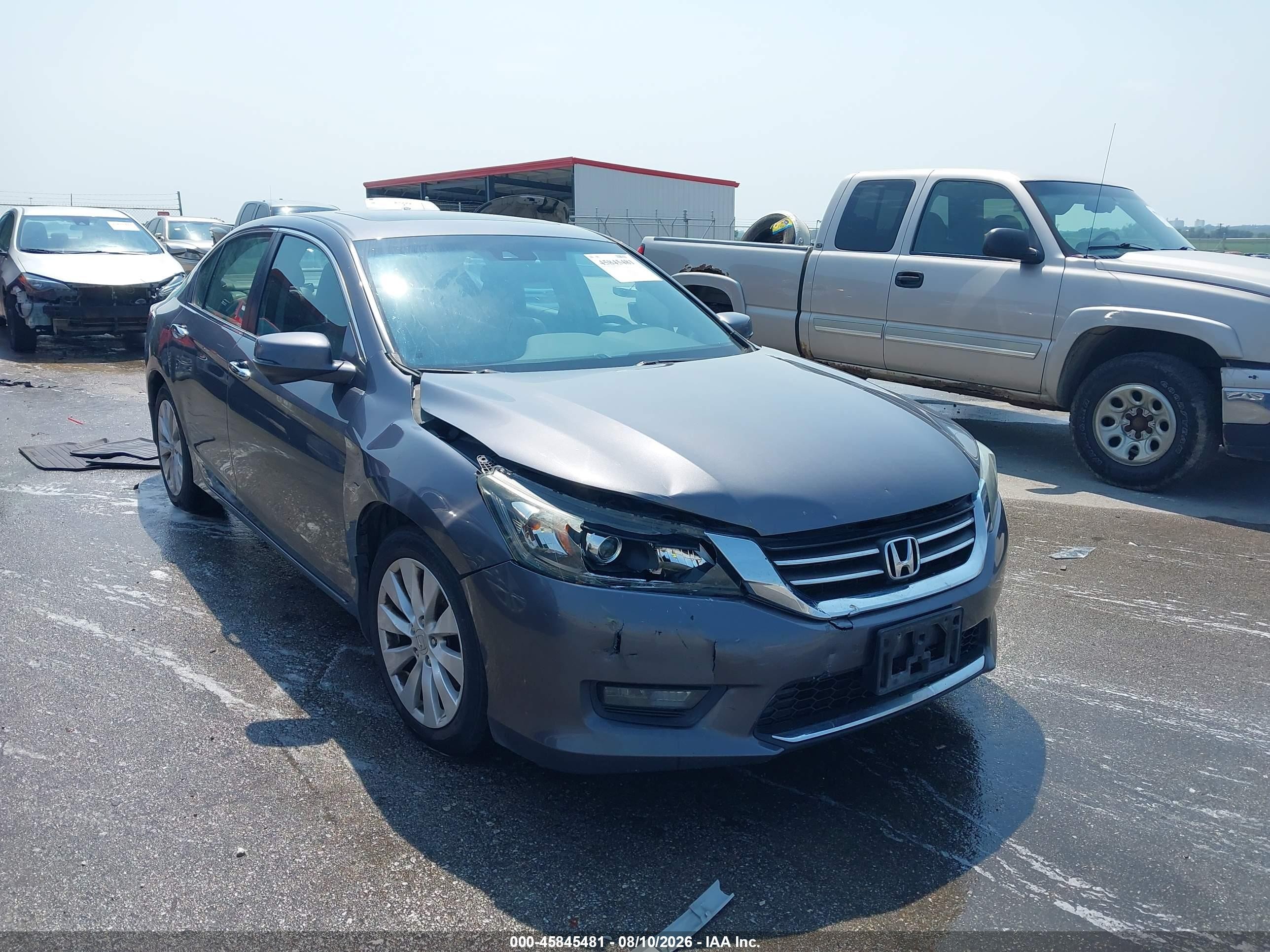 2015 Honda Accord Ex-l Gray vin: 1HGCR2F86FA045248