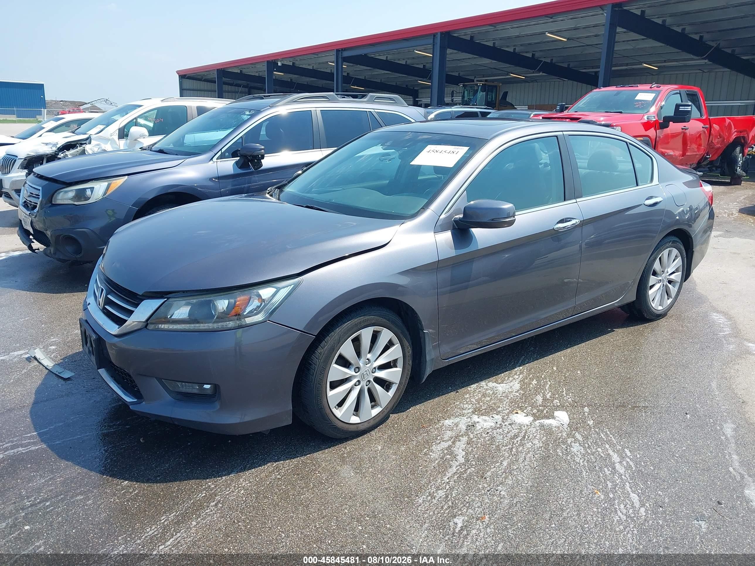 2015 Honda Accord Ex-l Gray vin: 1HGCR2F86FA045248